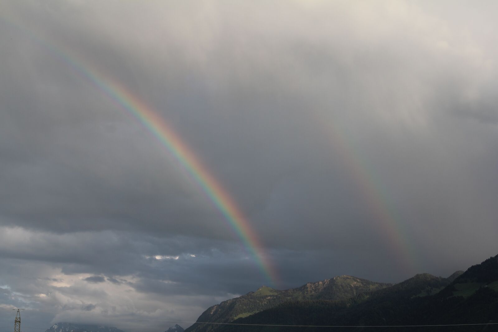 Canon EOS 60D sample photo. Rainbow, mountain, nature photography