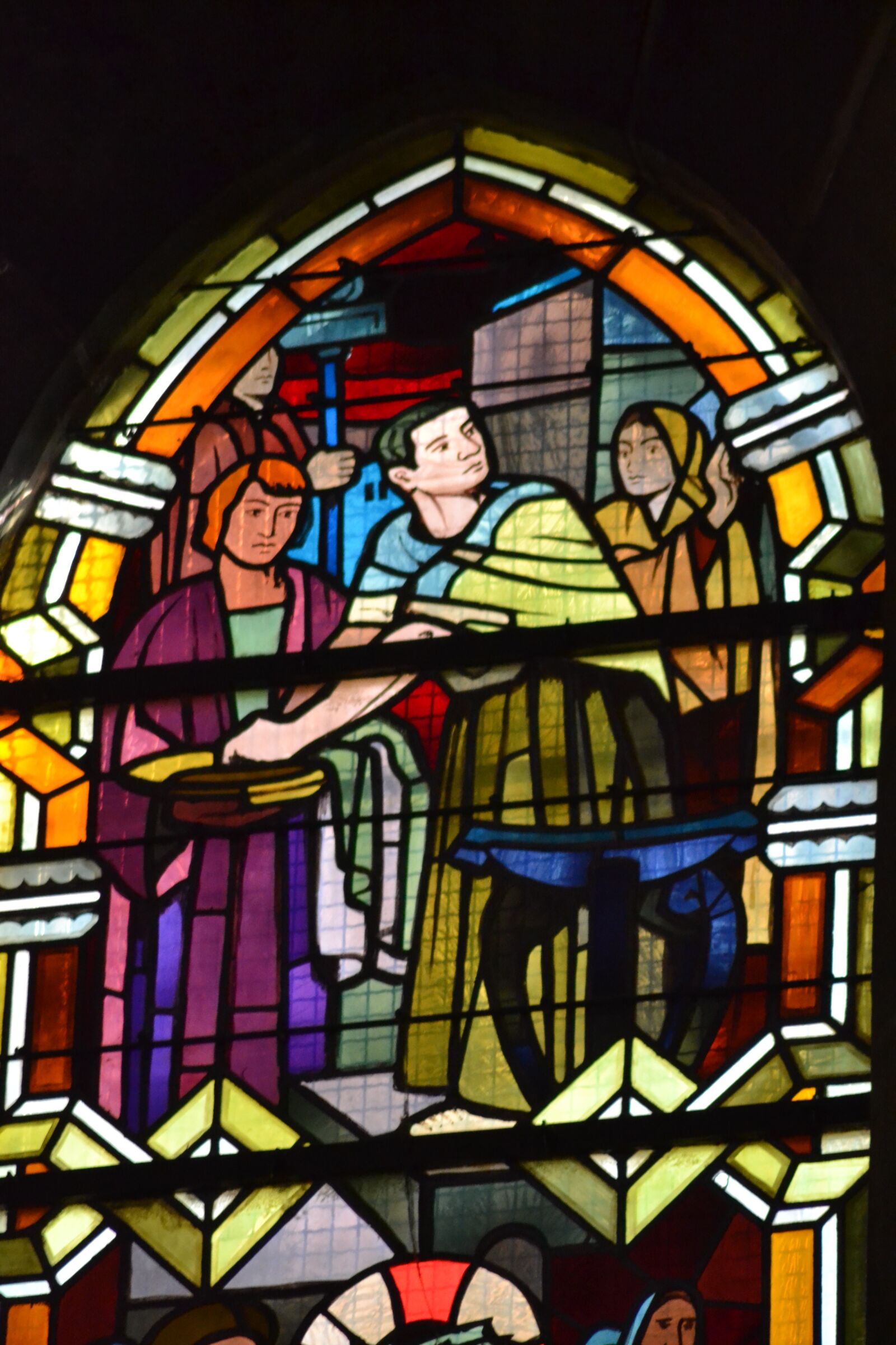 Nikon D3100 sample photo. Stained glass, window, church photography
