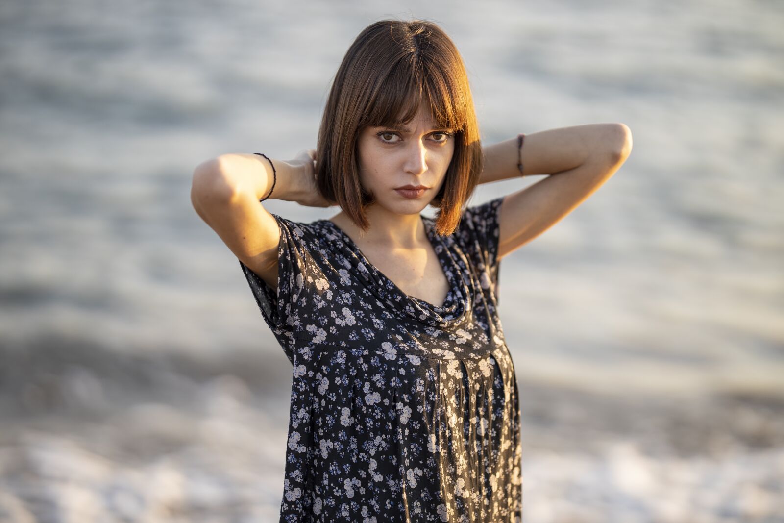 Canon RF 85mm F1.2L USM sample photo. Model, woman, pose photography