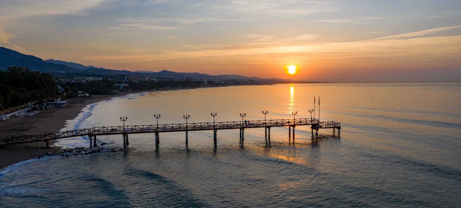 Hasselblad L1D-20c sample photo. Boardwalk, beach, sunset photography