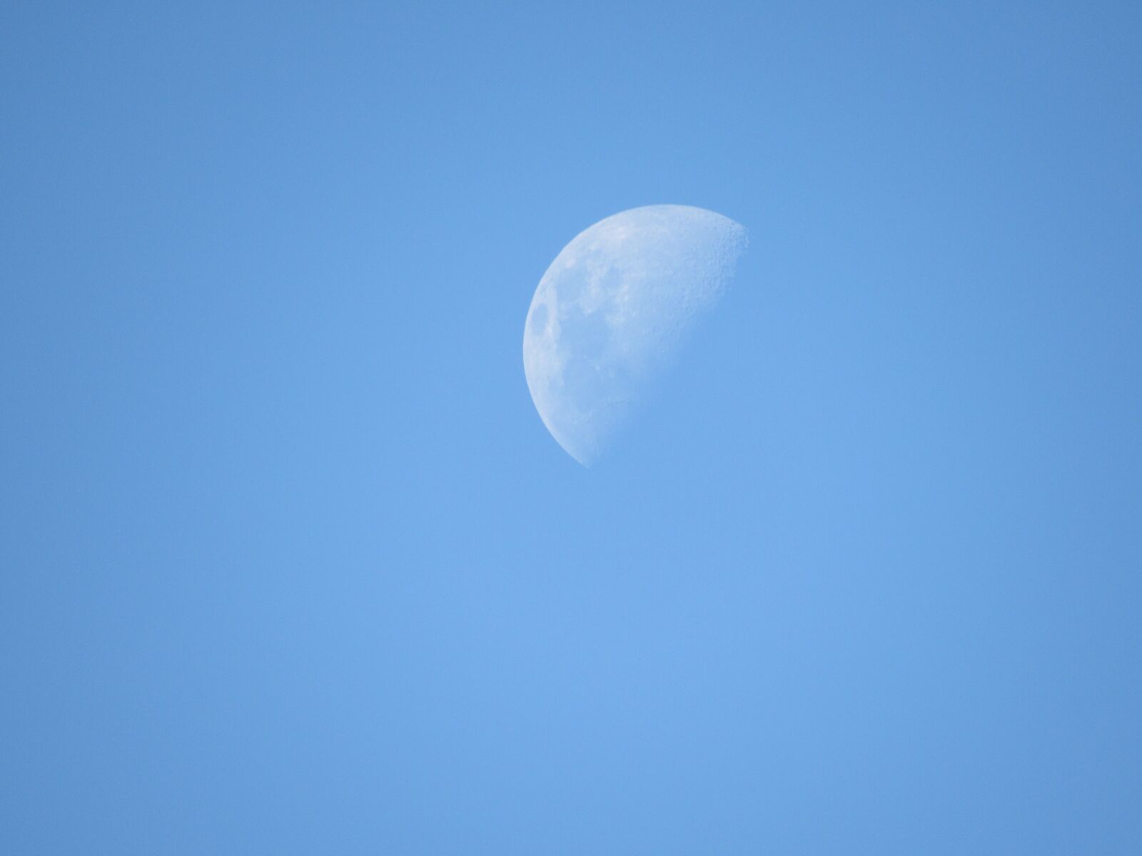 Canon PowerShot SX530 HS sample photo. Sky, blue sky, moon photography