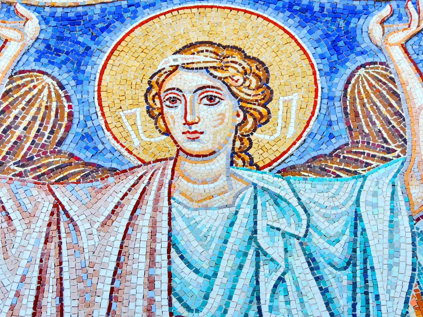 Nikon Coolpix P520 sample photo. Angel, icon, art, mosaic photography