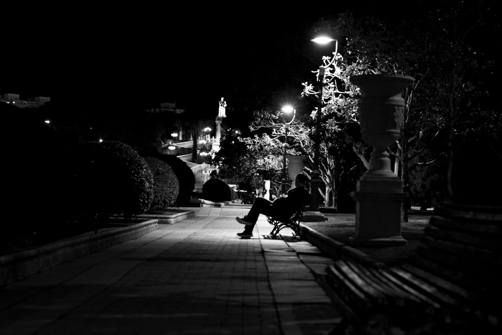 Canon EF 50mm F1.8 STM sample photo. Loneliness, silence, park photography