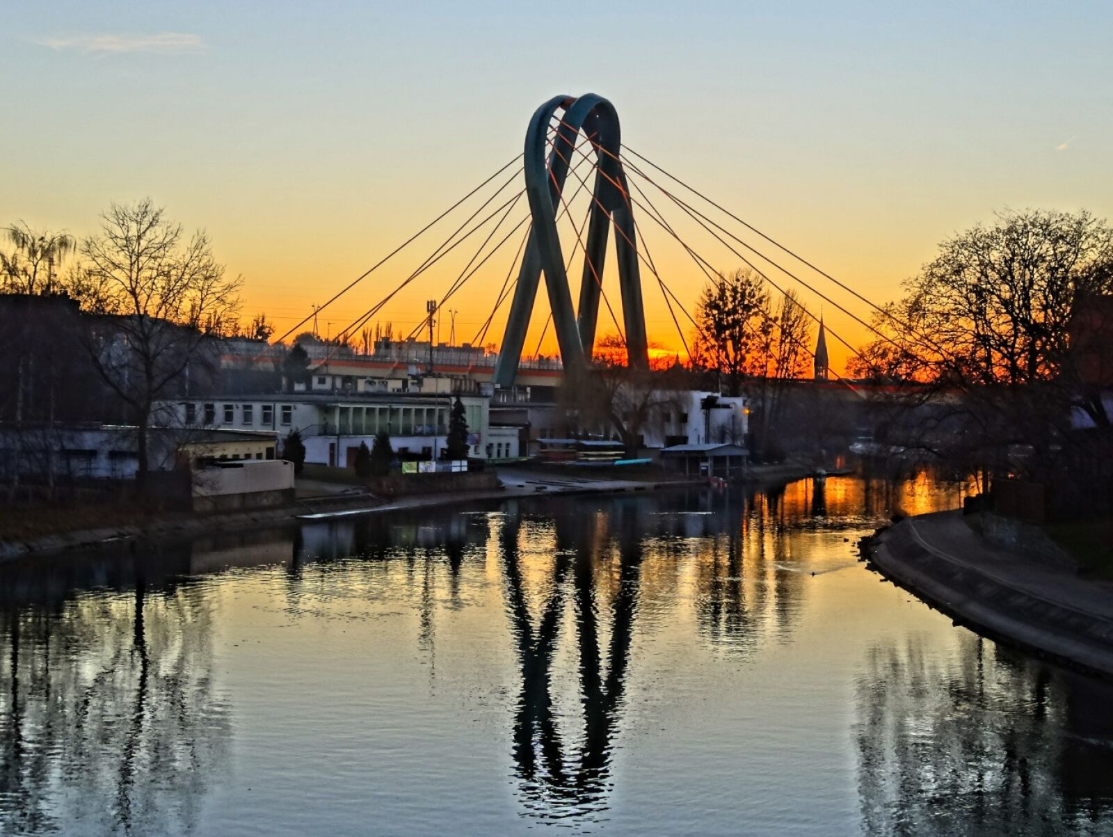 Sony Cyber-shot DSC-HX20V sample photo. Most uniwersytecki, bydgoszcz, bridge photography