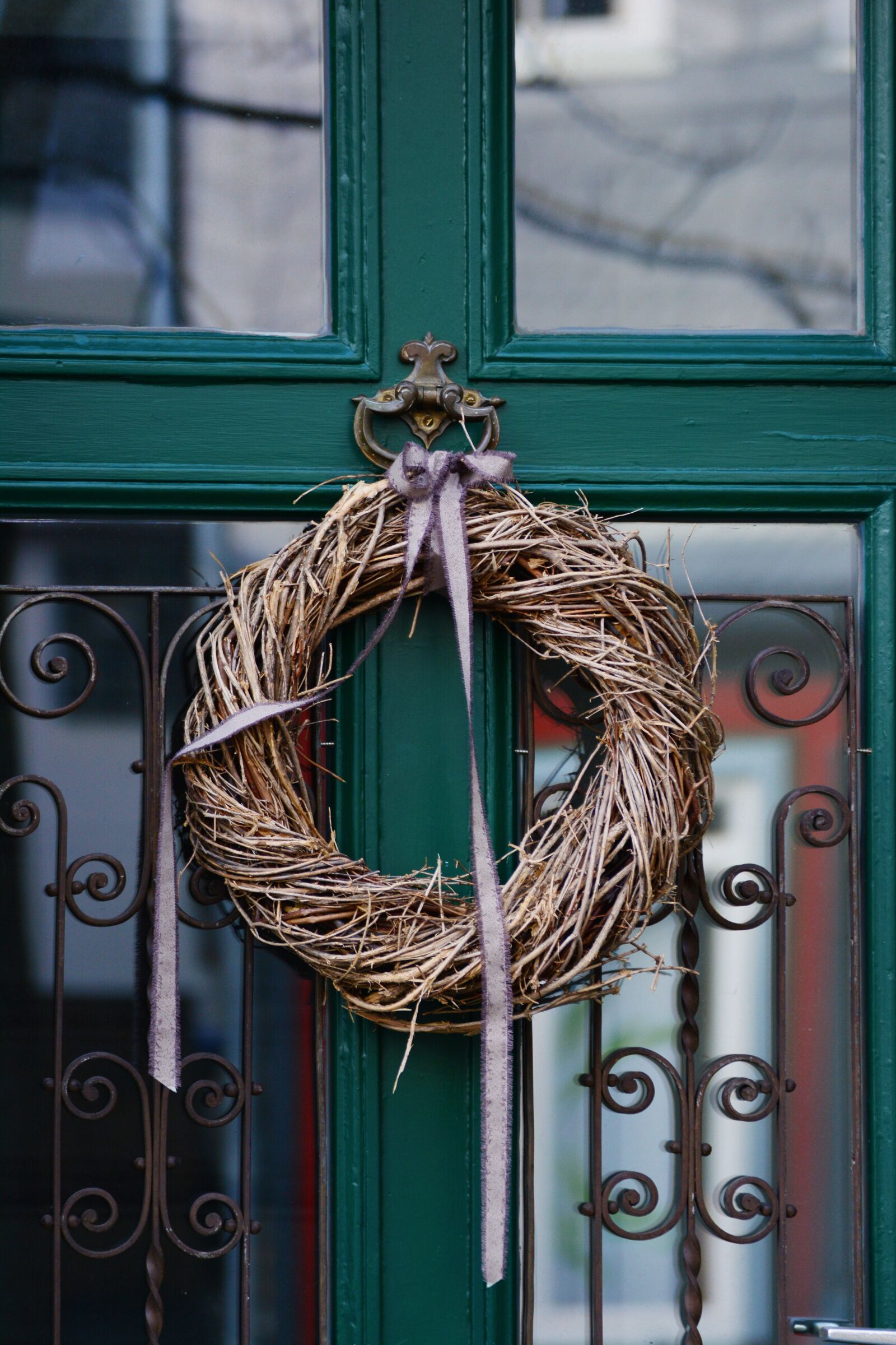 Nikon D5200 sample photo. Door wreath, front door photography
