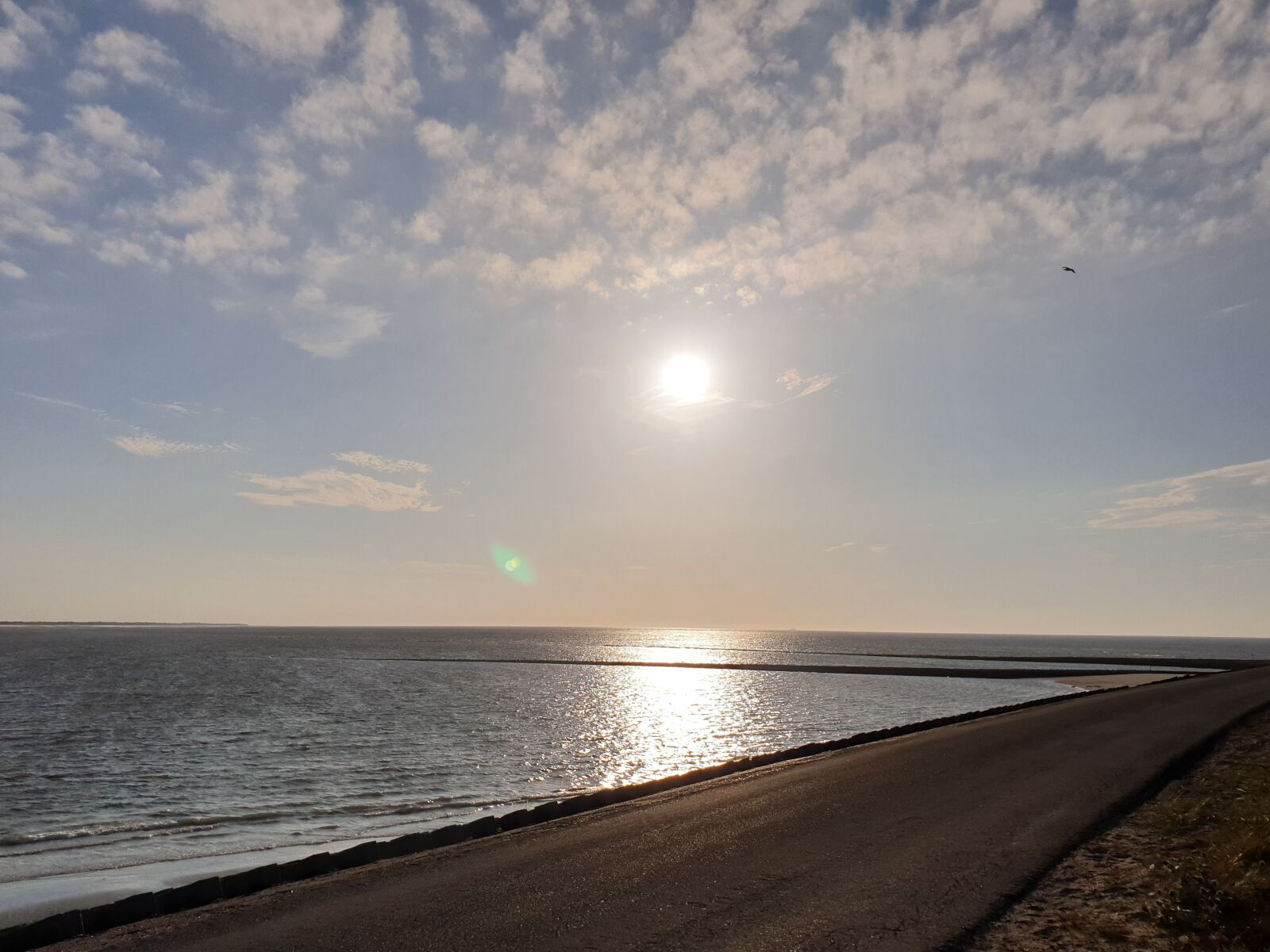 Samsung Galaxy S9+ sample photo. Sun, sunset, sea photography
