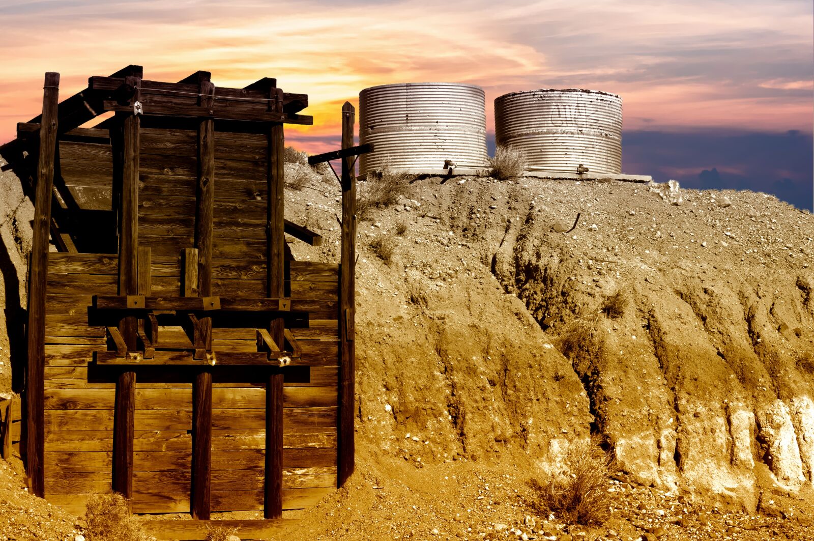 Nikon D300 sample photo. Gold mine, desert, mining photography