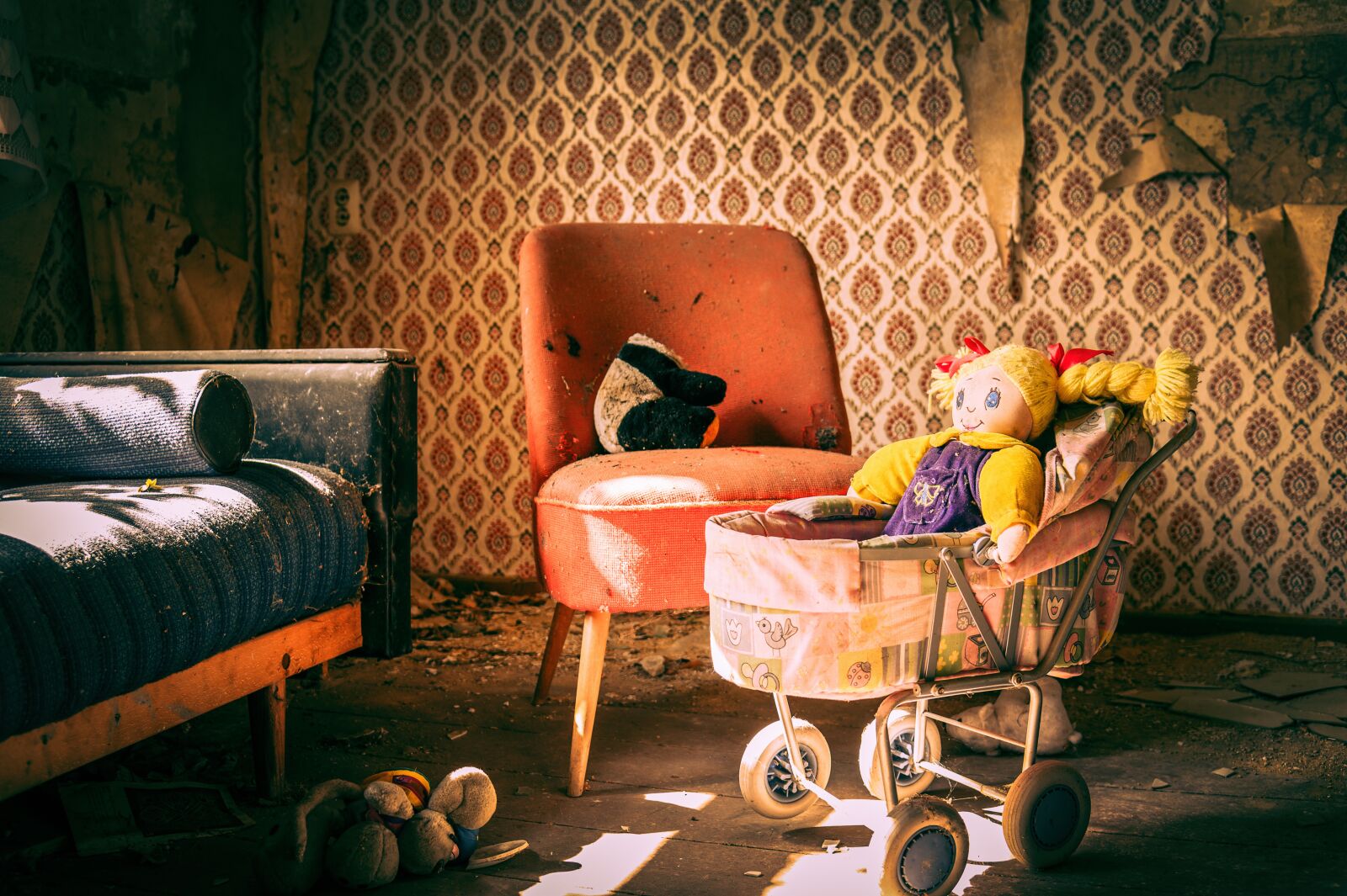 Nikon Z6 sample photo. Doll, baby carriage, toys photography