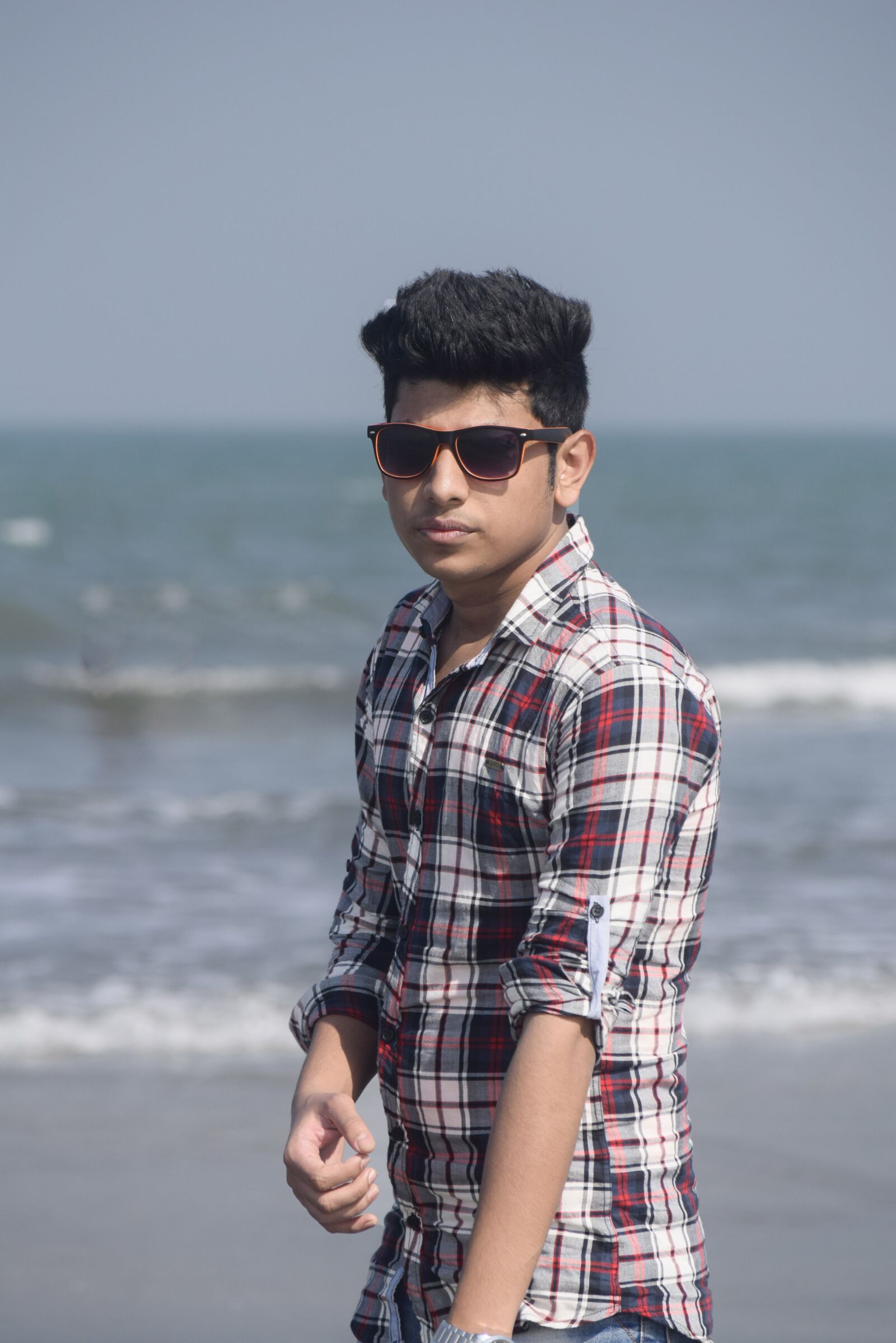 Nikon D3300 sample photo. Boy, model, sea model photography