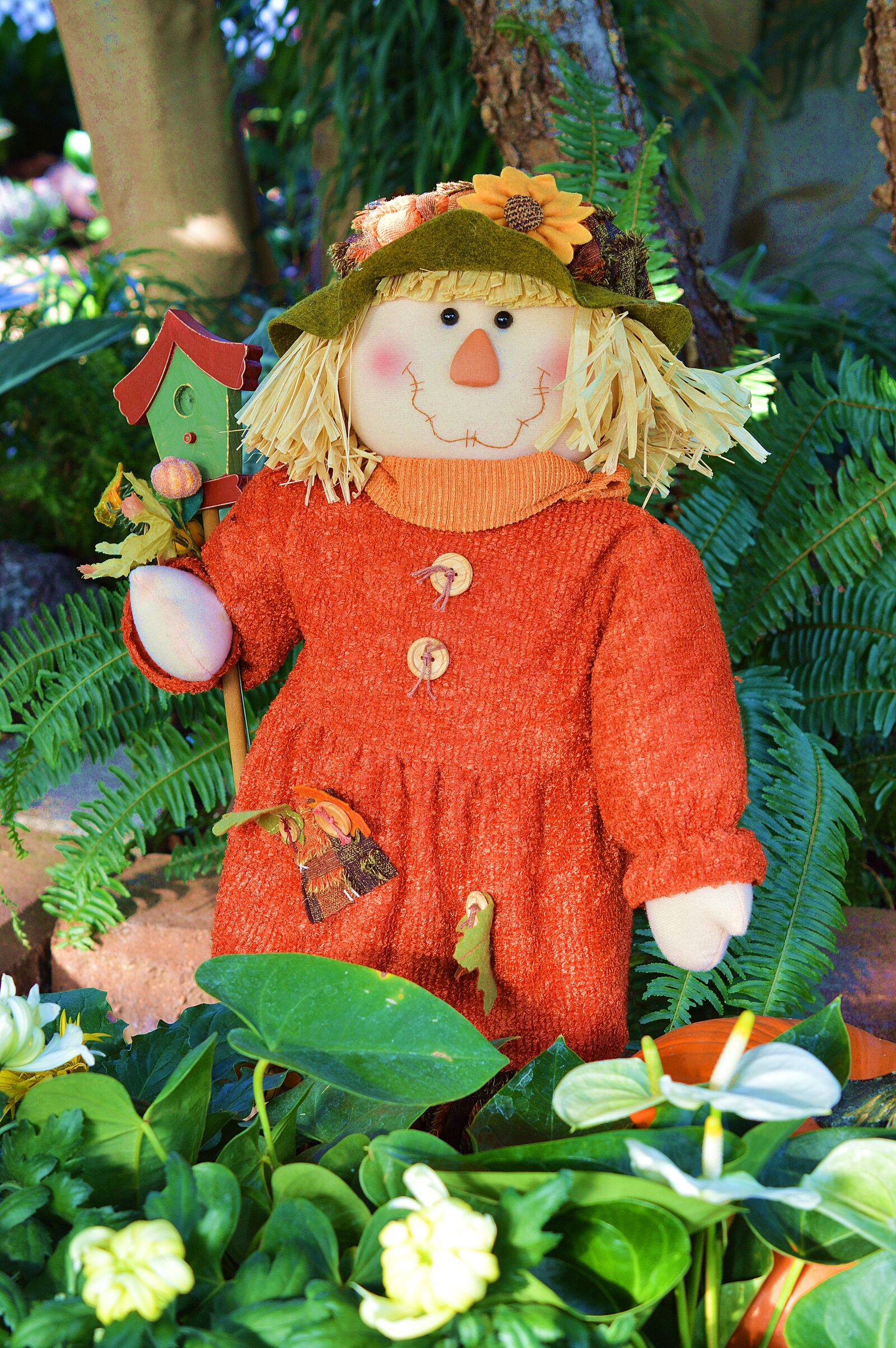 Nikon D3200 sample photo. Scarecrow, doll, fall photography