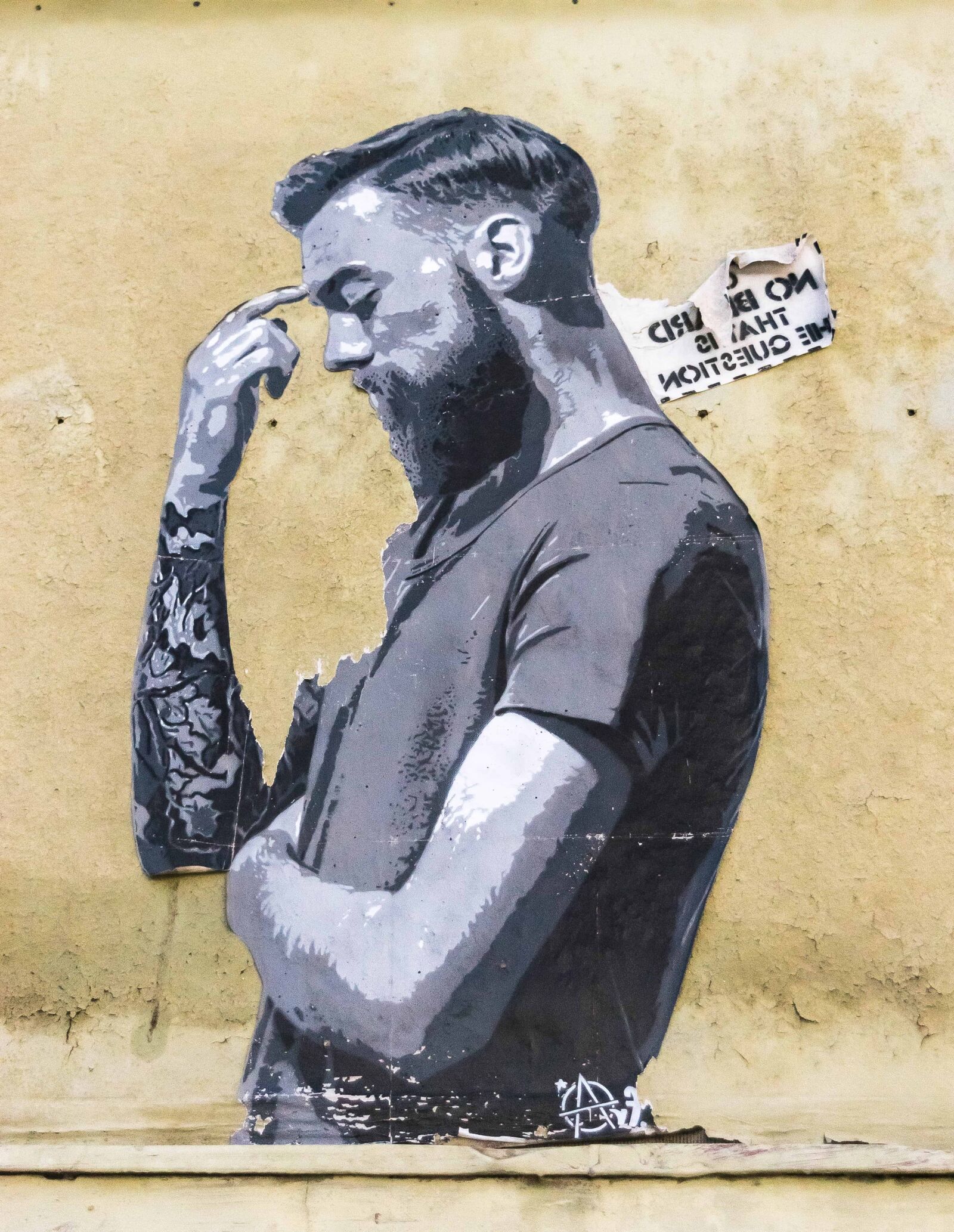Nikon D3300 sample photo. Painting, monochrome, man, tattoo photography