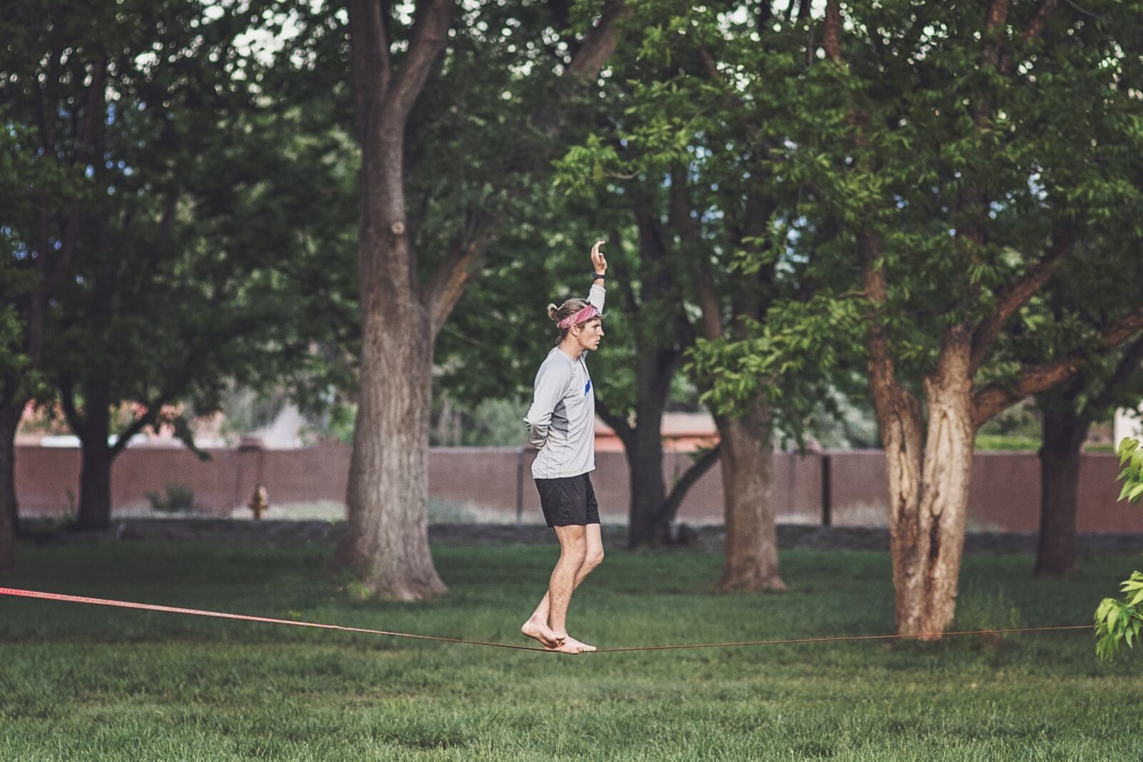 Nikon D750 sample photo. Tight rope, balance, rope photography