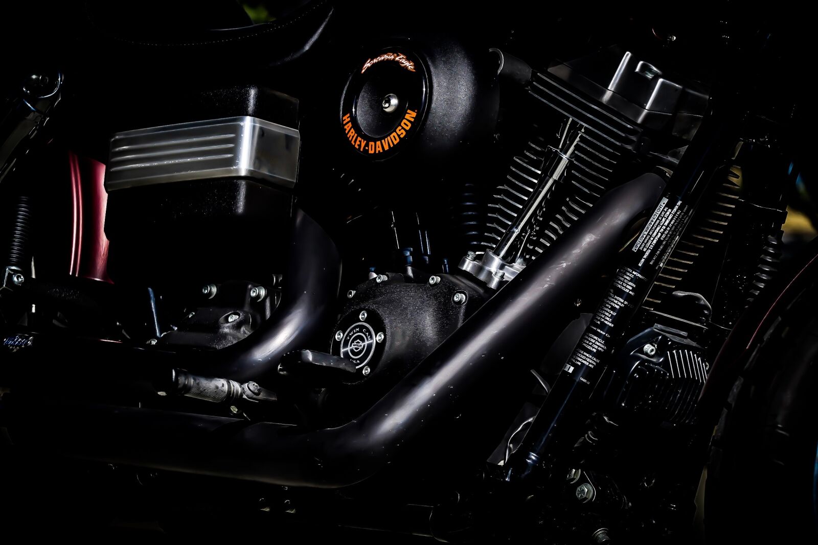 Canon EOS 80D sample photo. Harley, bike, engine photography