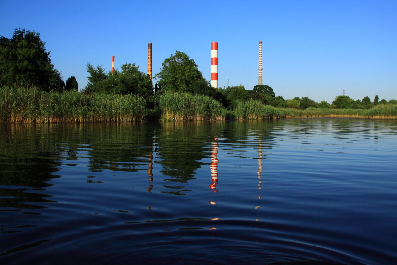 Canon EOS 50D sample photo. Lake, factory, nature photography