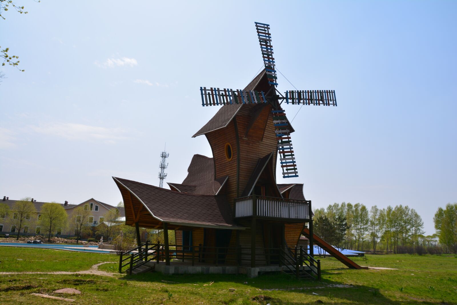 Nikon D7100 sample photo. Harbin, volga manor, windmill photography