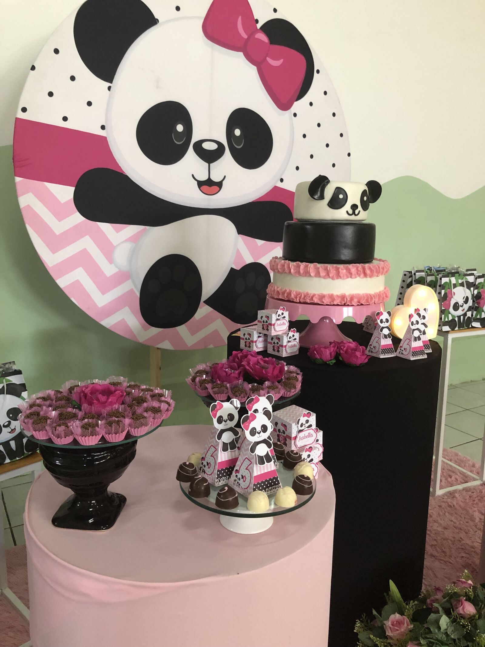 Apple iPhone 8 sample photo. Panda, decoration, birthday party photography