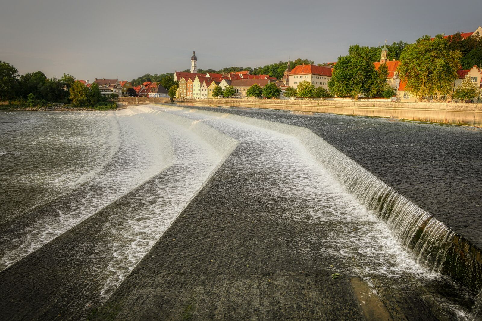 Panasonic Lumix DMC-GX8 sample photo. Lech, weir, barrage photography