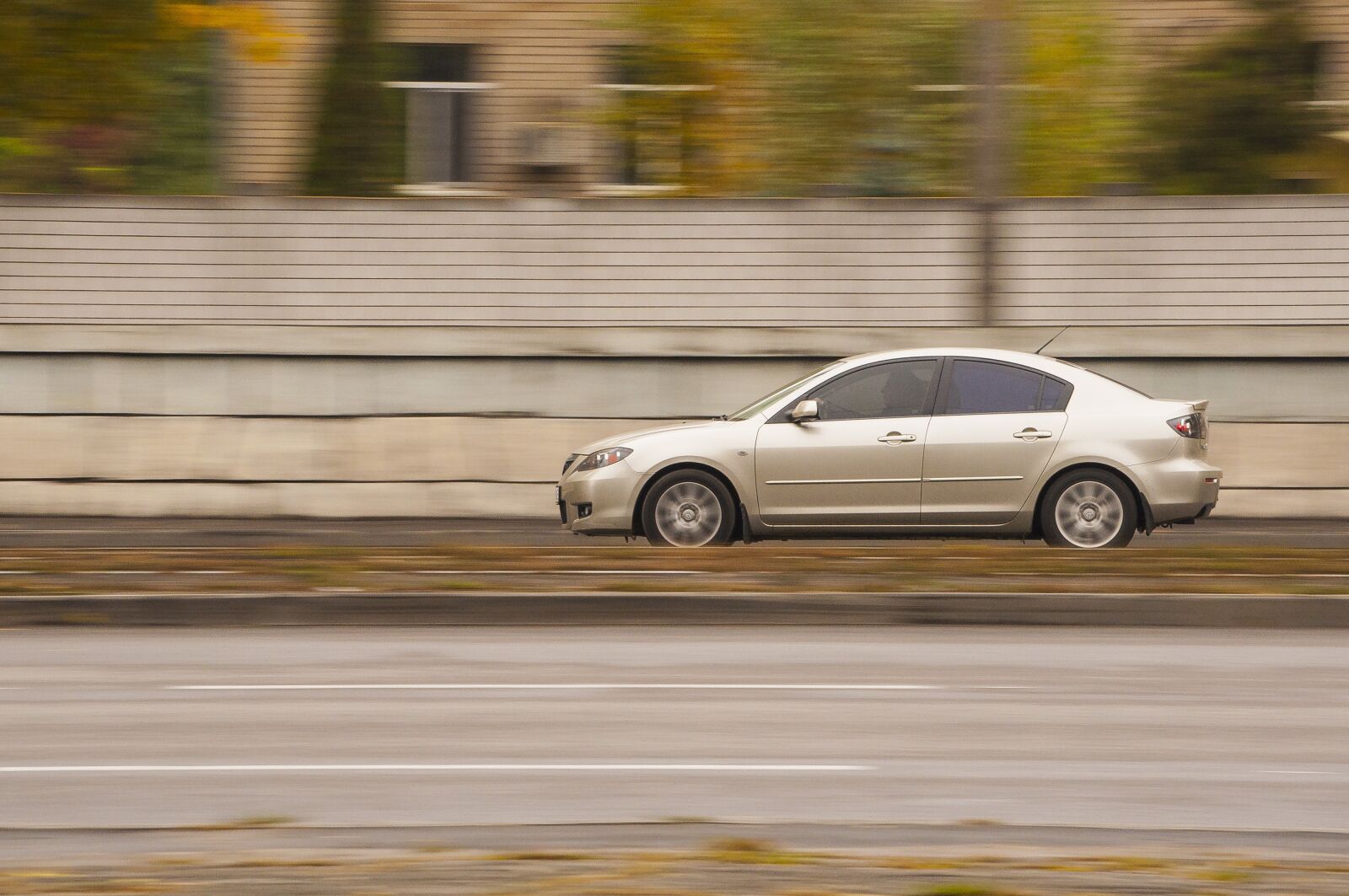 Nikon D90 sample photo. Car, blur, hurry photography