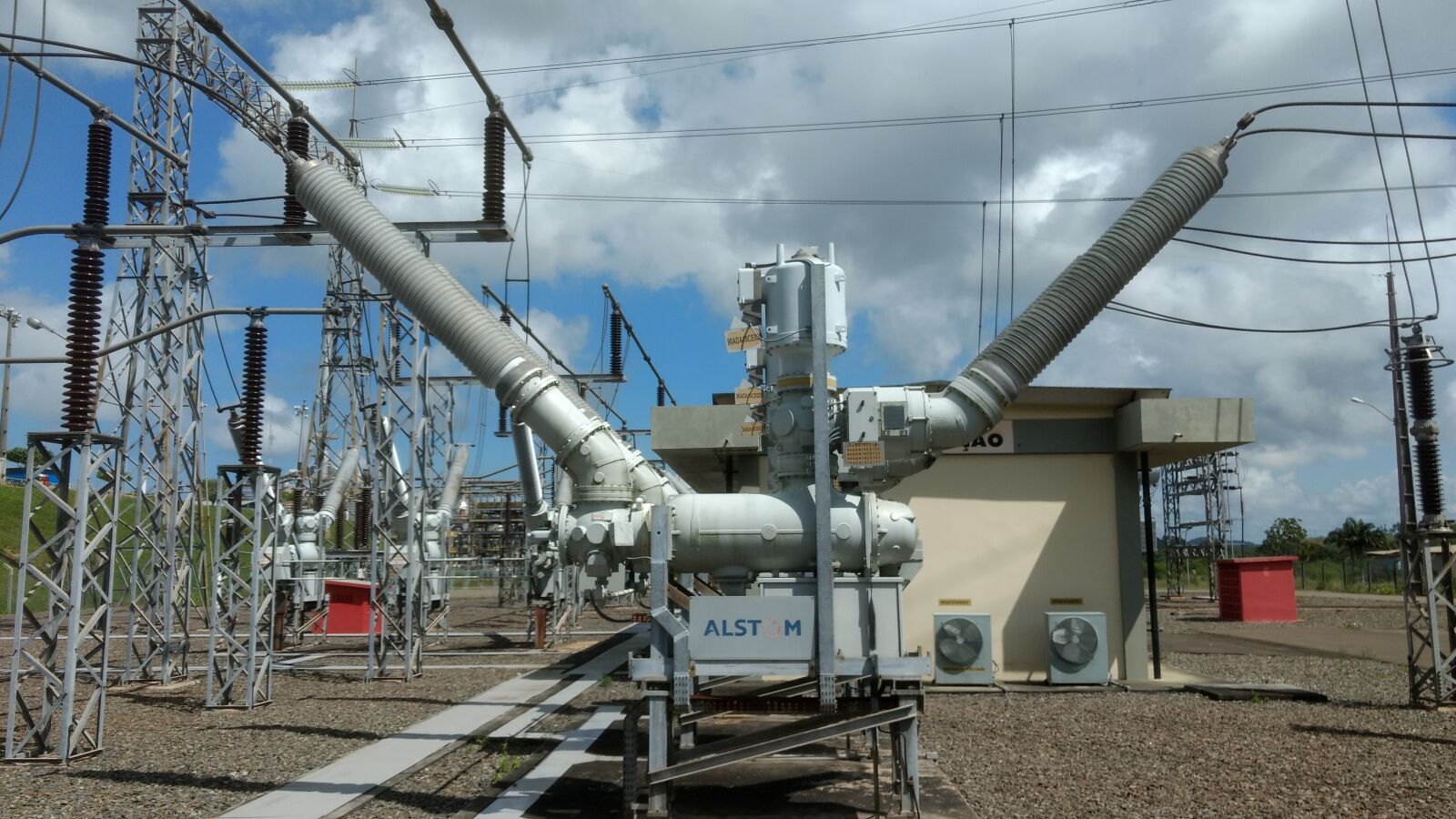 Motorola Moto G (4) sample photo. The circuit breaker, substation photography