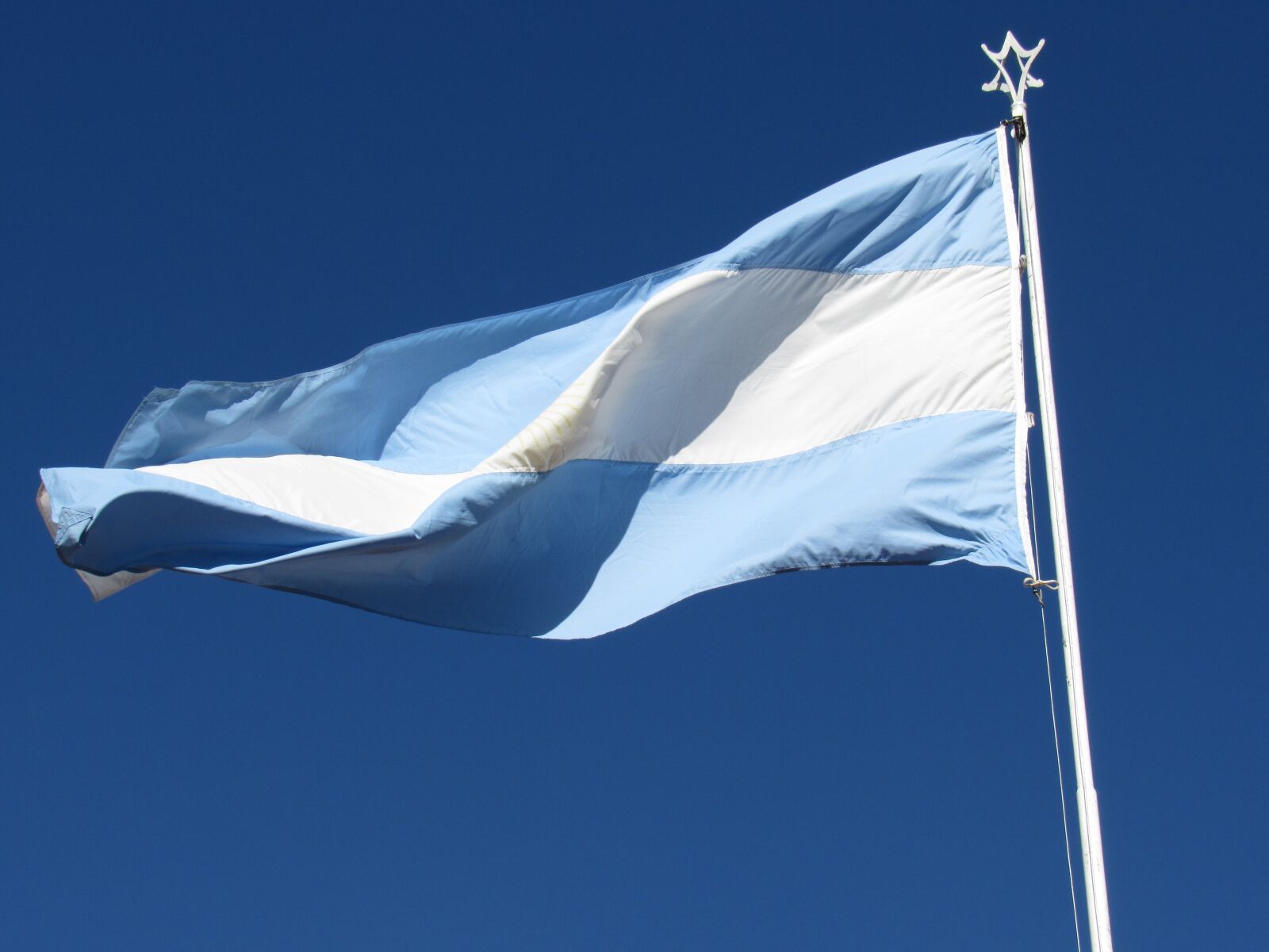 Canon PowerShot SX530 HS sample photo. Argentina flag, wave, celeste photography