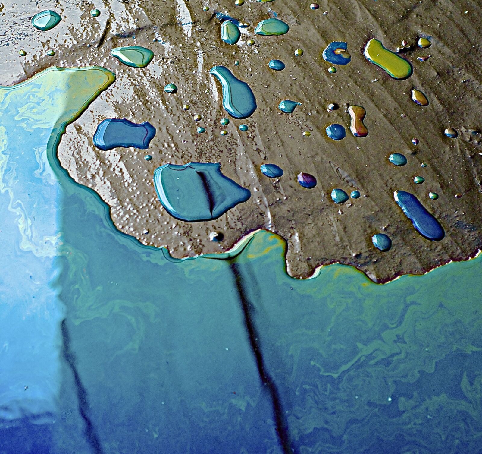 Nikon D7000 sample photo. Oil, water, reflection photography