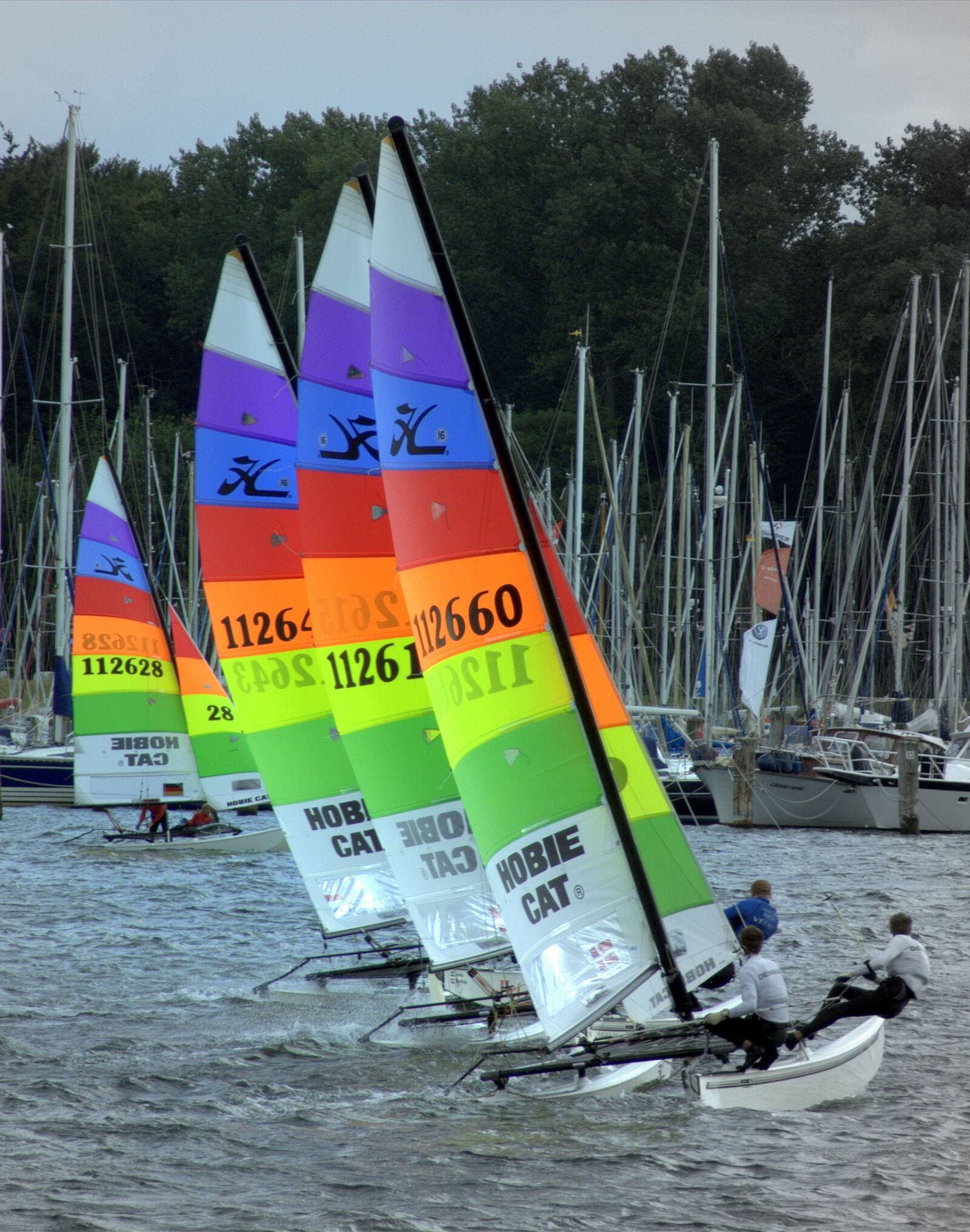 Fujifilm FinePix S6500fd sample photo. Colorful, regatta, sailing, water photography