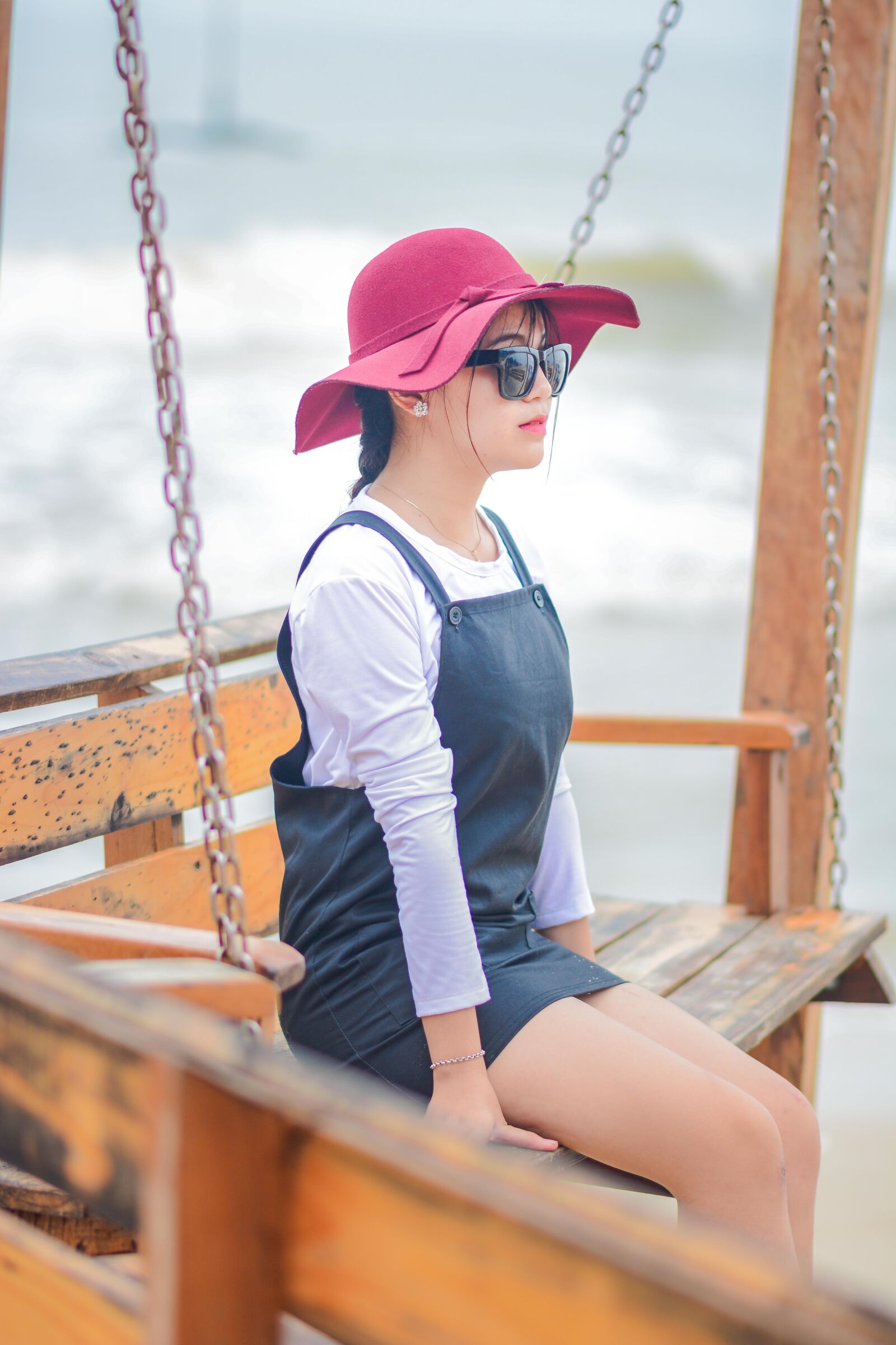 Nikon D7100 sample photo. Girl, pink cones, on photography