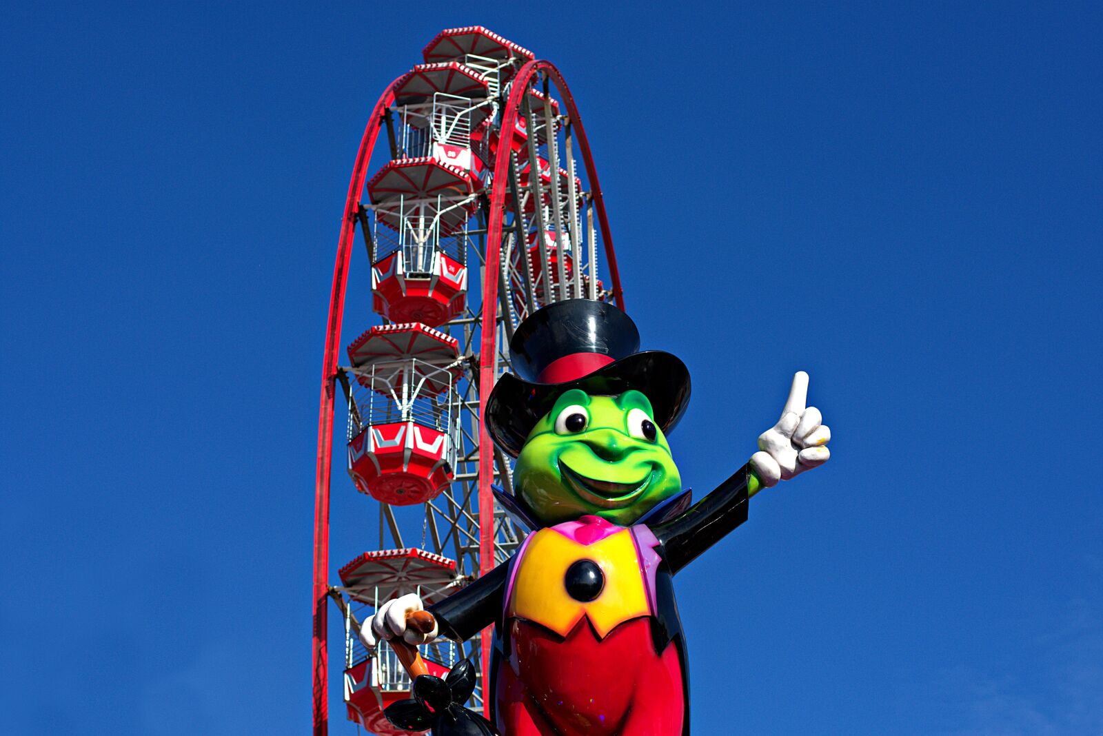 Nikon D3400 sample photo. Jiminy cricket, ferris wheel photography
