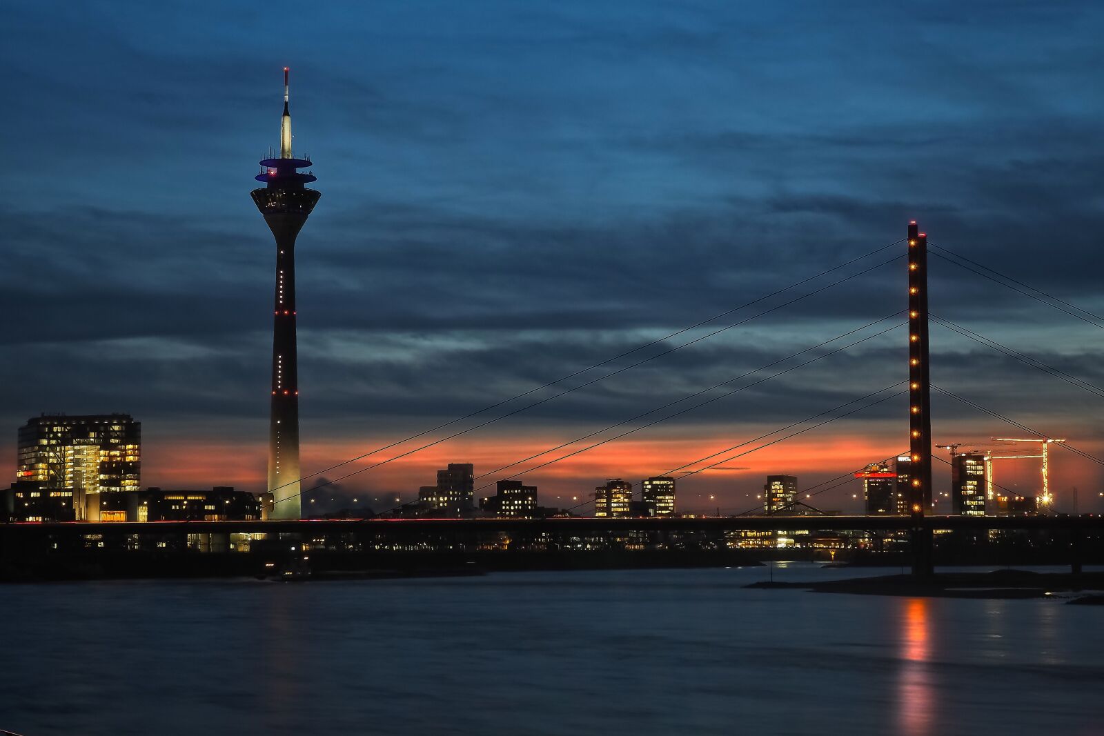 Olympus OM-D E-M10 sample photo. Bridge, rheinbrücke, sky photography
