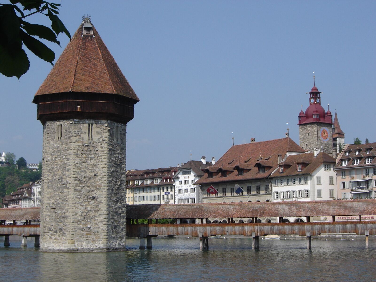 Sony DSC-S80 sample photo. Switzerland, lucerne, fortification tower photography