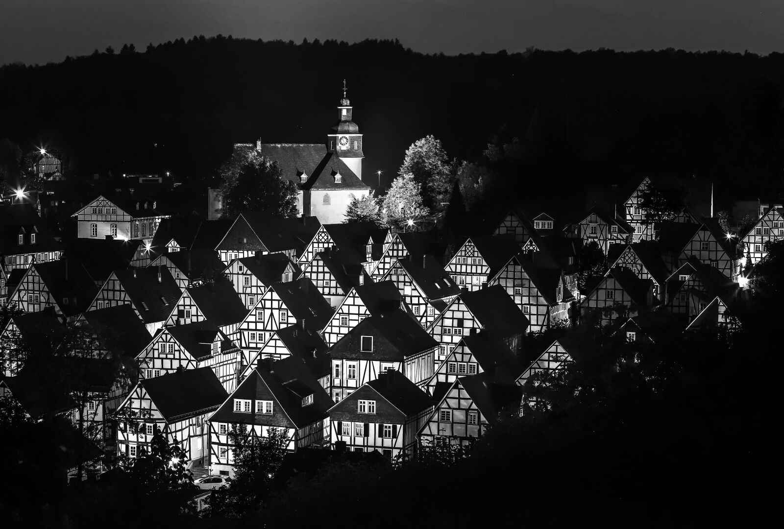 Canon EF 70-200mm F2.8L USM sample photo. Freudenberg, truss, historic center photography