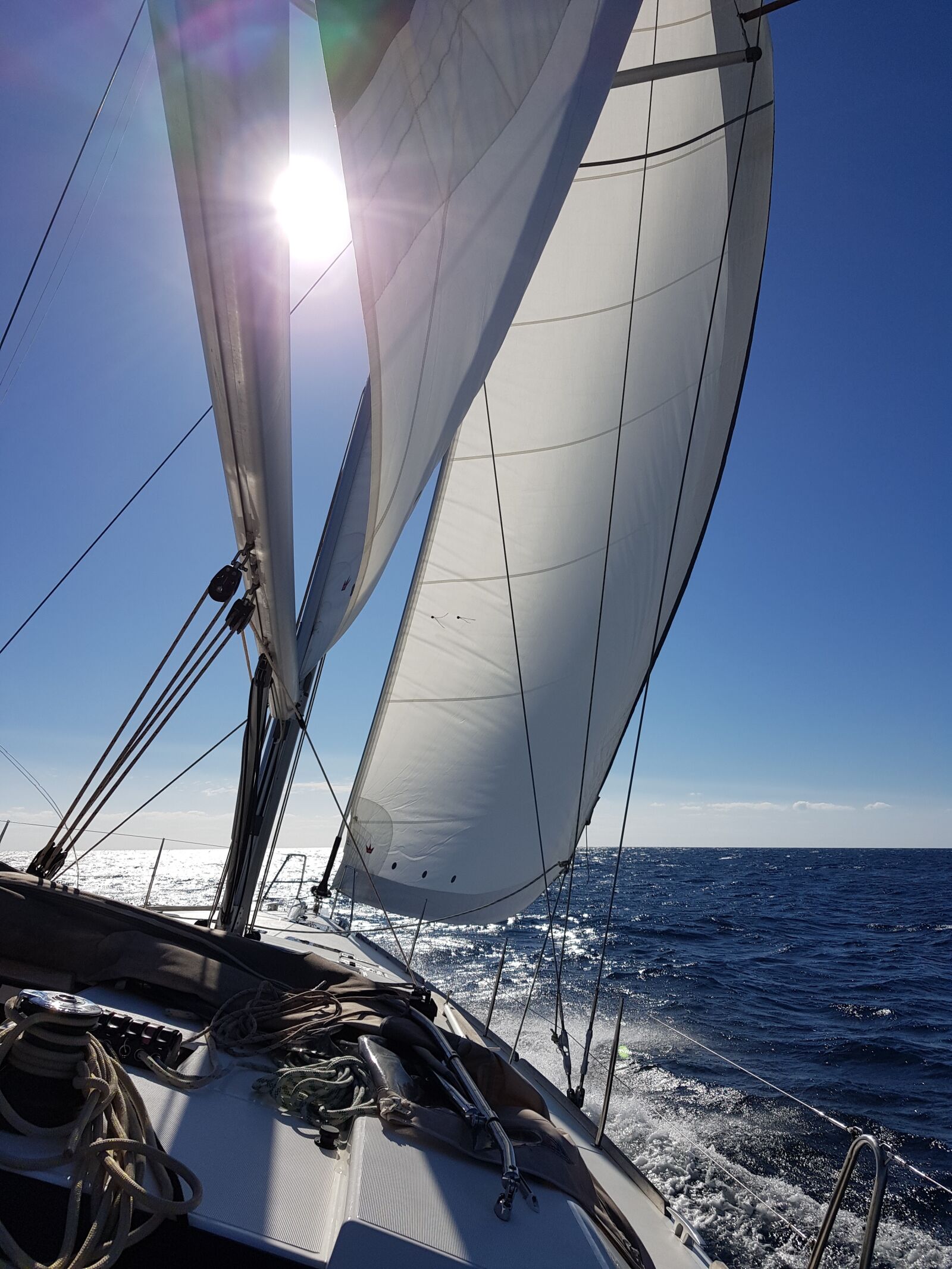 Samsung Galaxy S8 sample photo. Sail, sailing yacht, railing photography