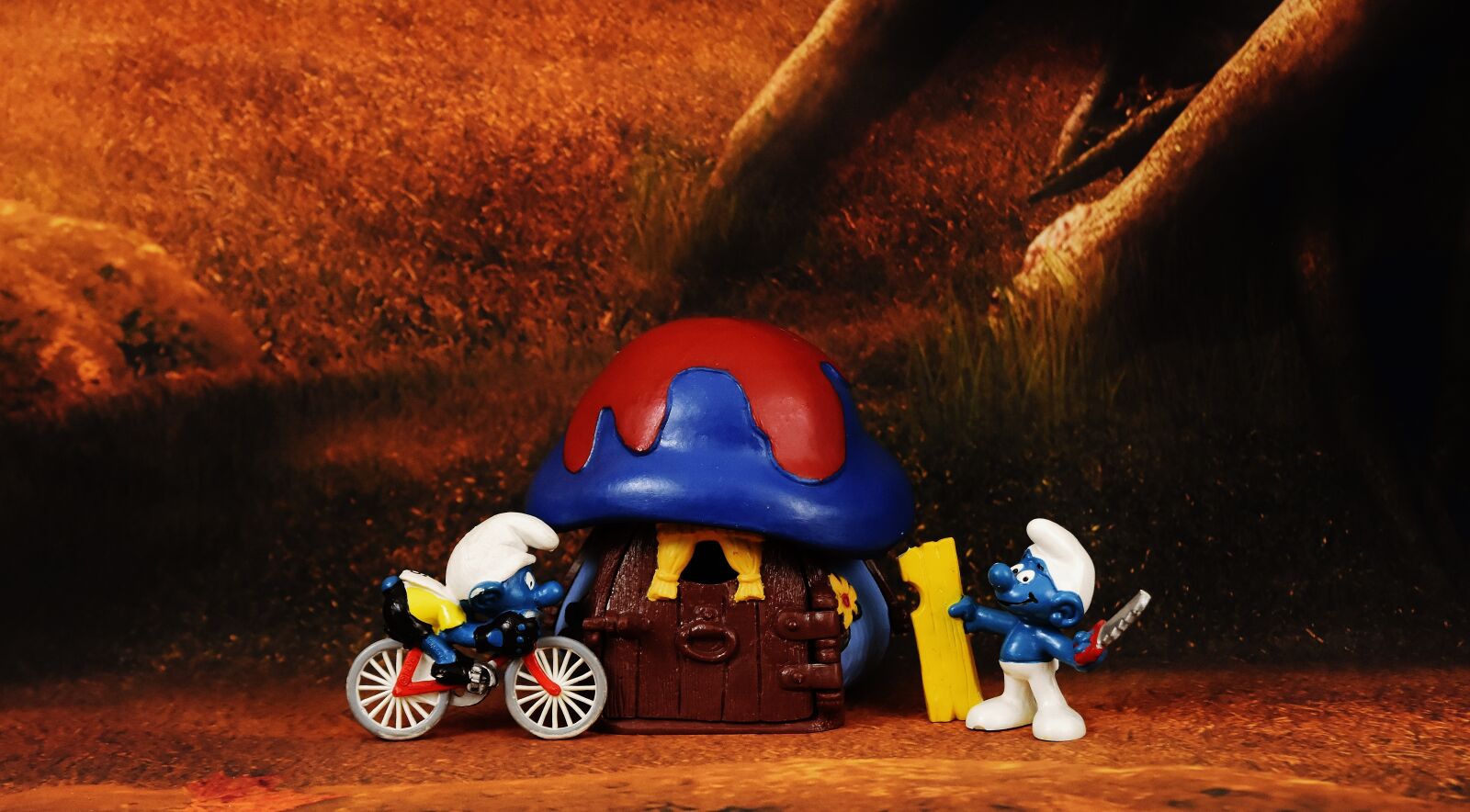 Nikon D7200 sample photo. Smurfs, forest, house photography