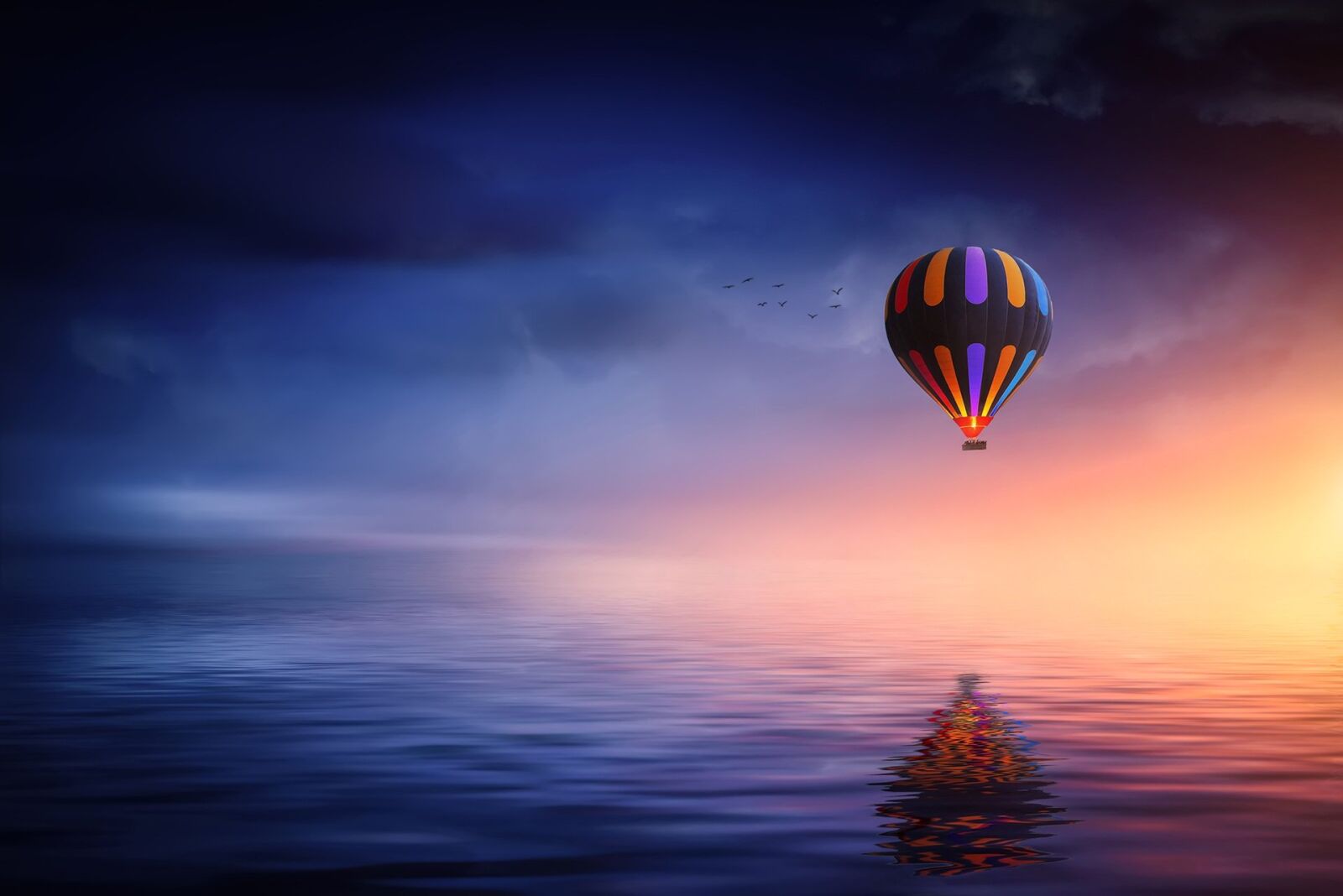 Nikon D810 sample photo. Hot air balloon, lake photography