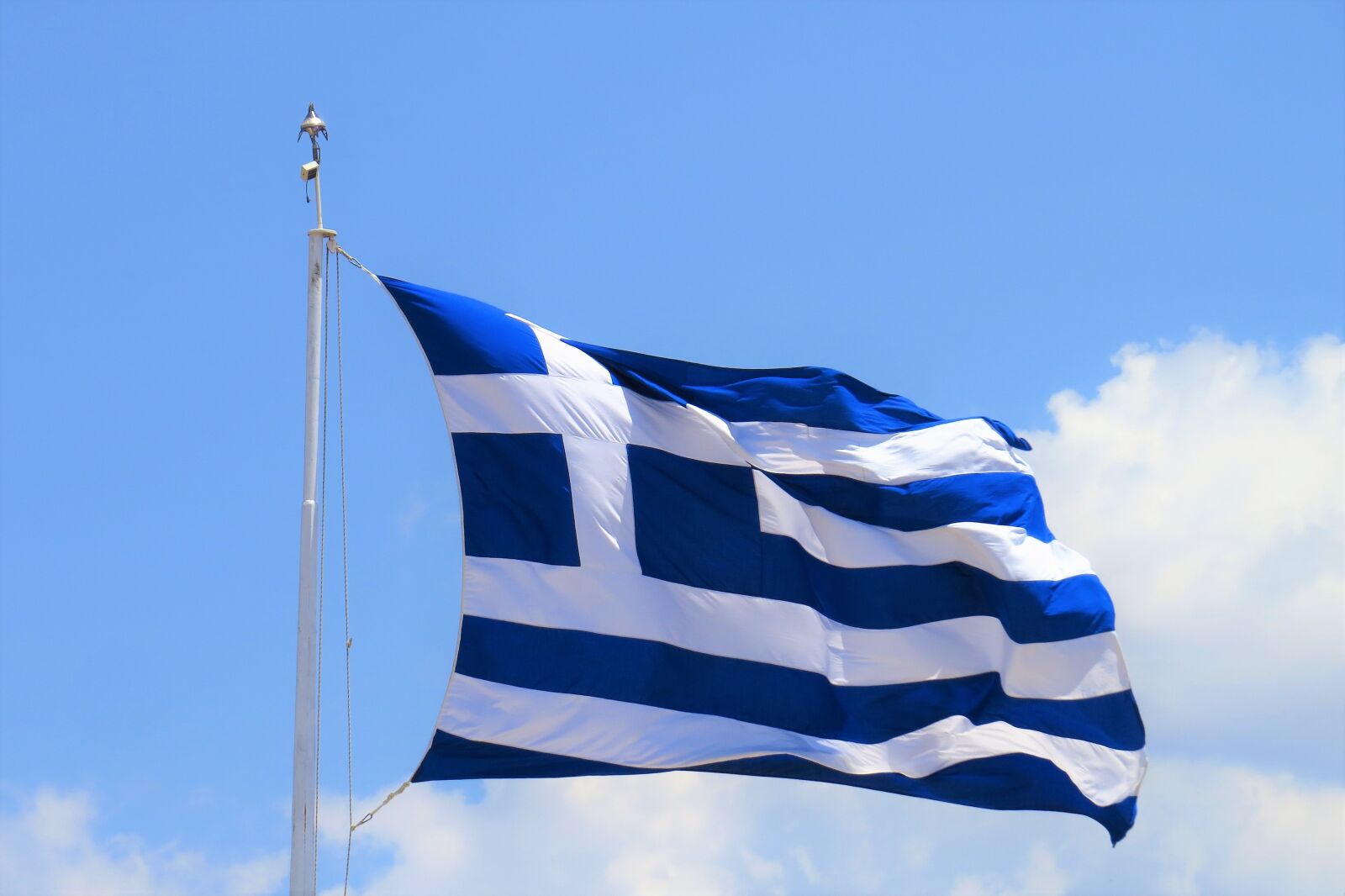 Canon PowerShot SX50 HS sample photo. Greek, flag, the greek photography