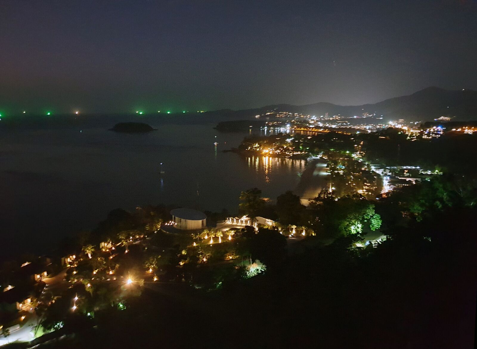 Samsung Galaxy S9 sample photo. Thailand, night, coast photography