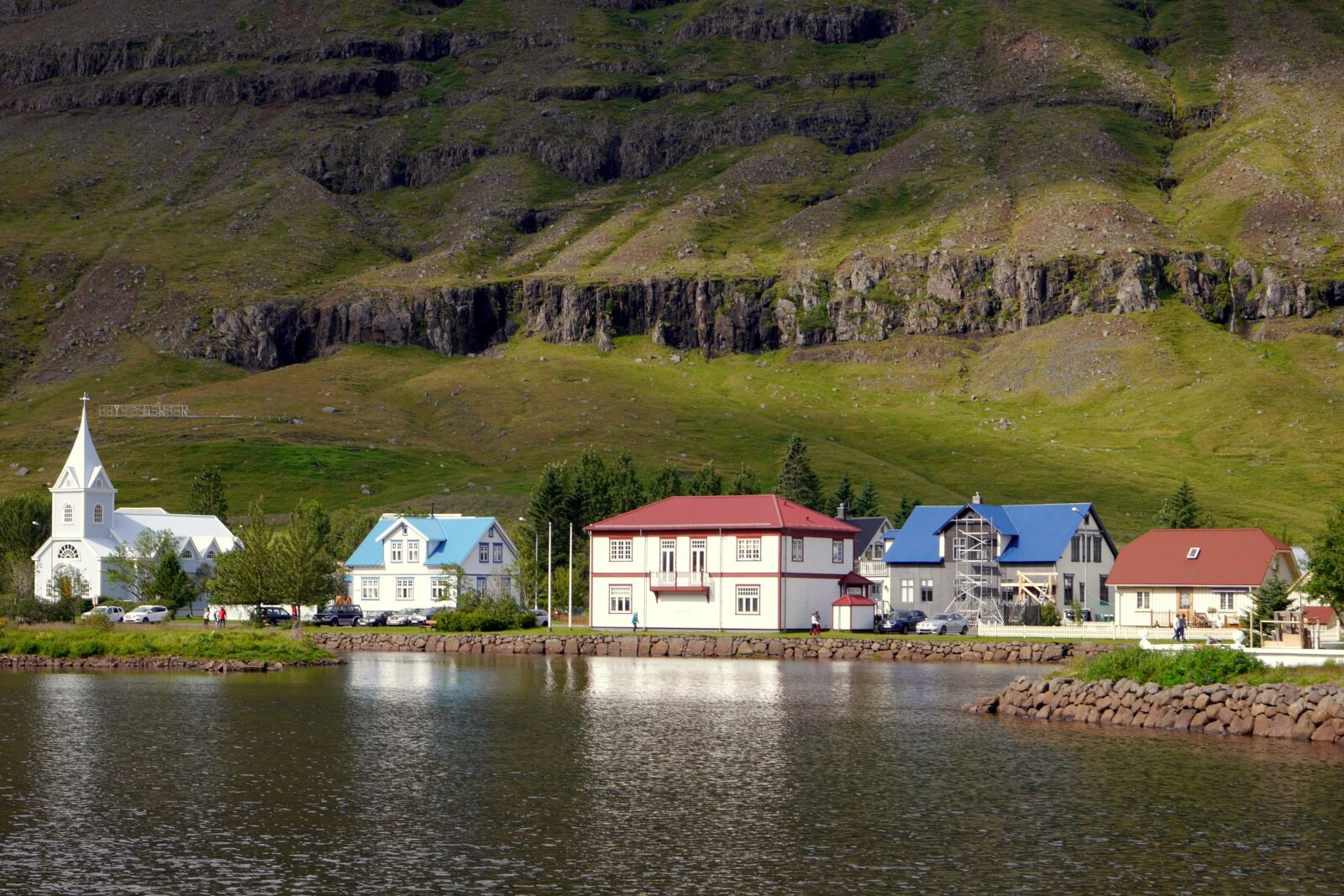 Panasonic Lumix DMC-G6 sample photo. Houses, water, the fjord photography