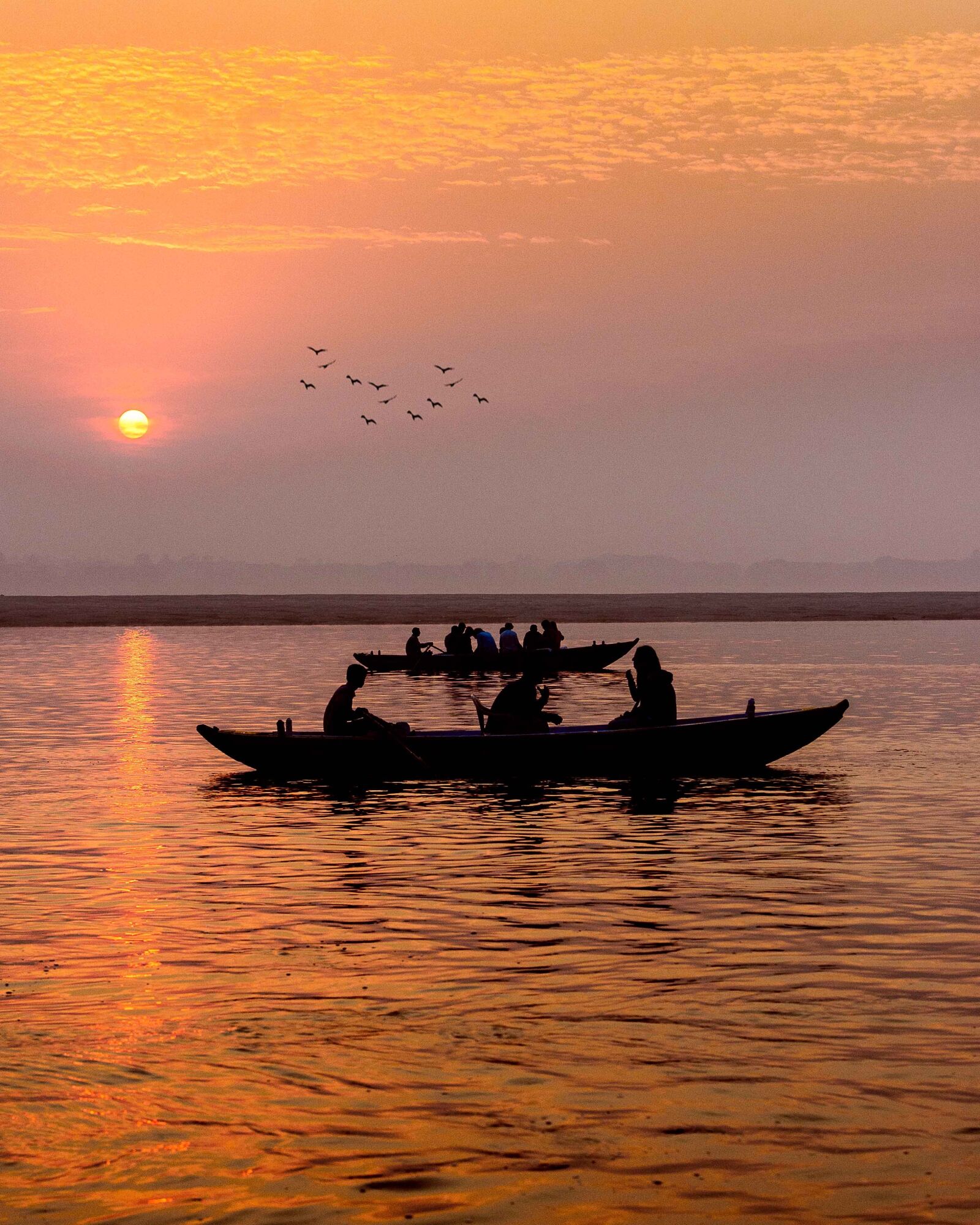 Nikon D4 sample photo. Boat, river, sunrise photography