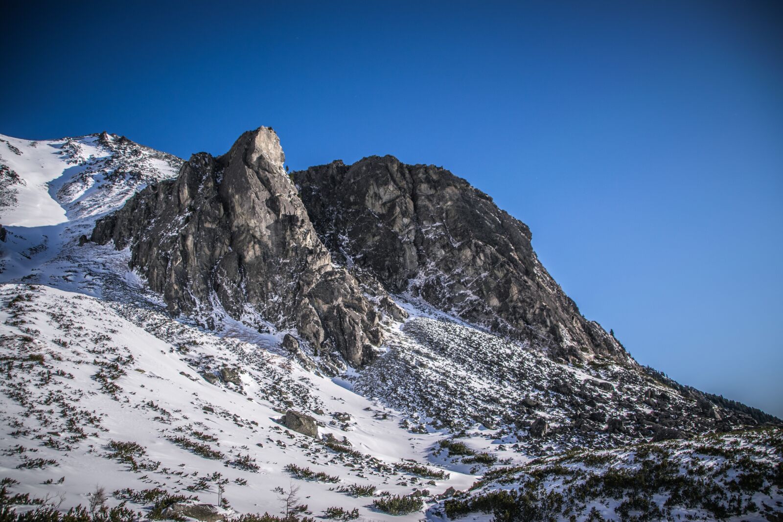 Nikon D5300 sample photo. Rocks, winter, snow photography