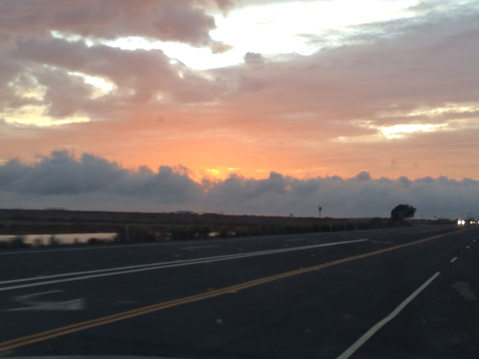 iPhone 5s back camera 4.15mm f/2.2 sample photo. Sunset, road, landscape photography