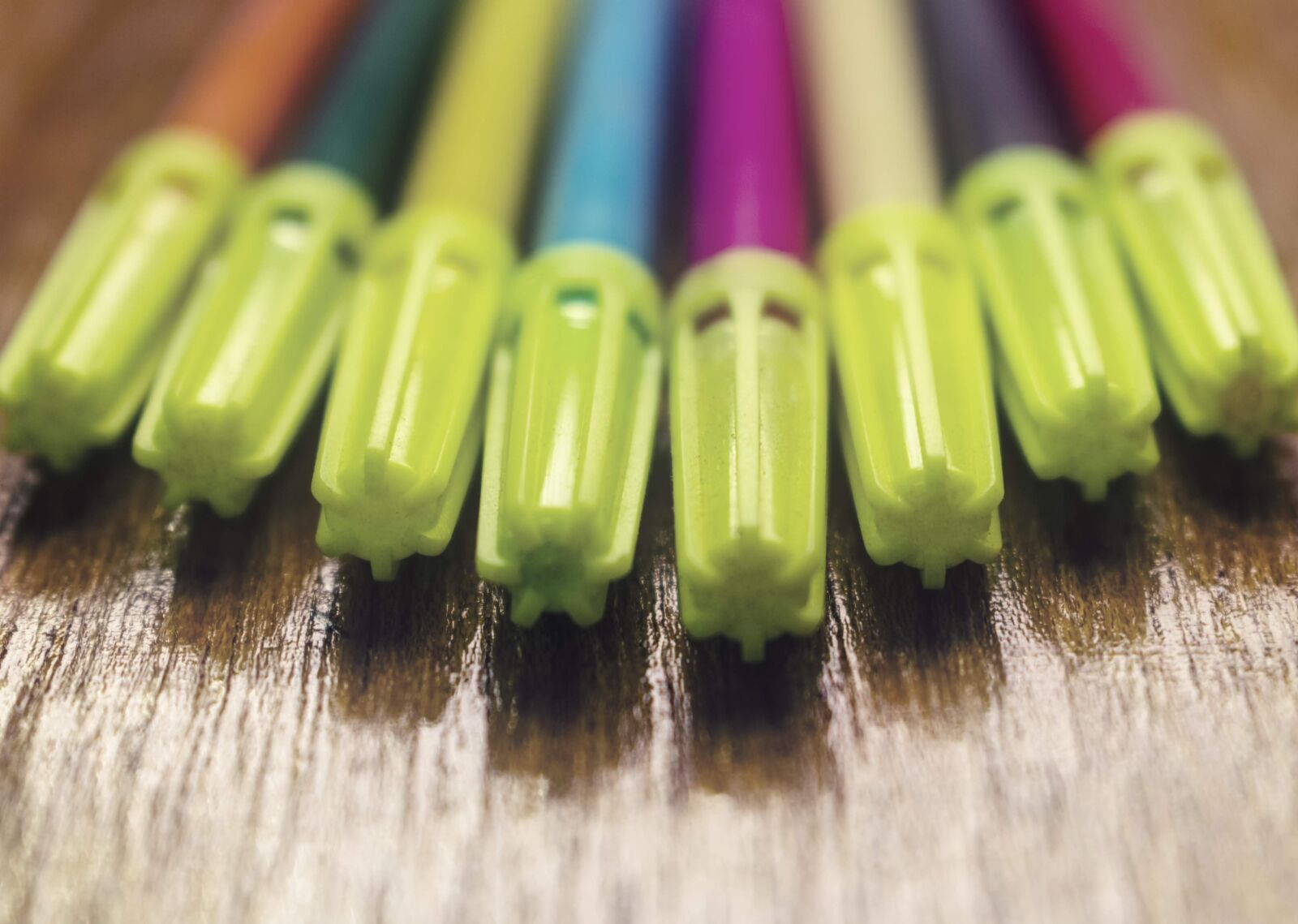 Nikon D3400 sample photo. Sketch, pens, wooden photography