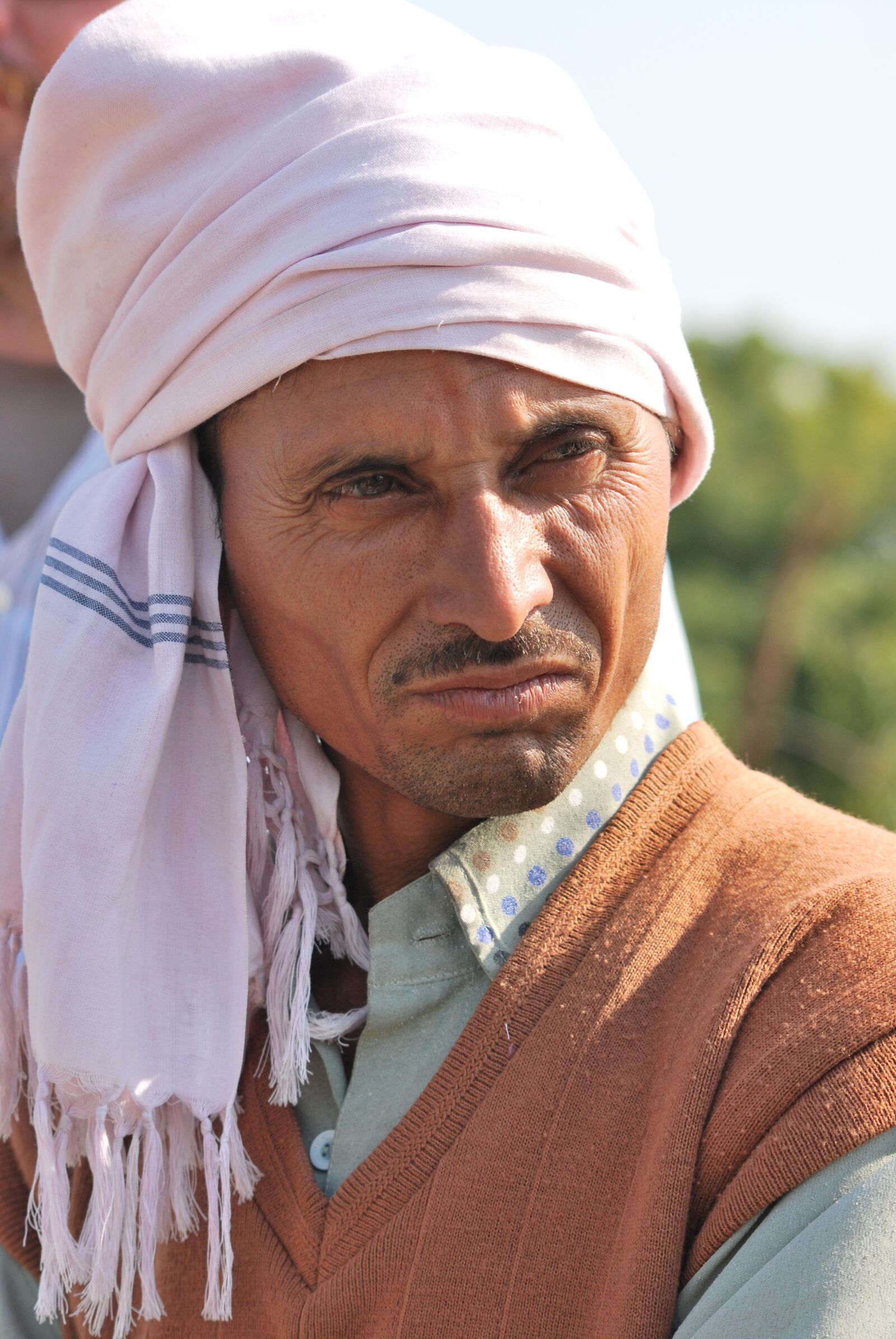 Nikon D60 sample photo. Rajasthan, cloth, head cover photography