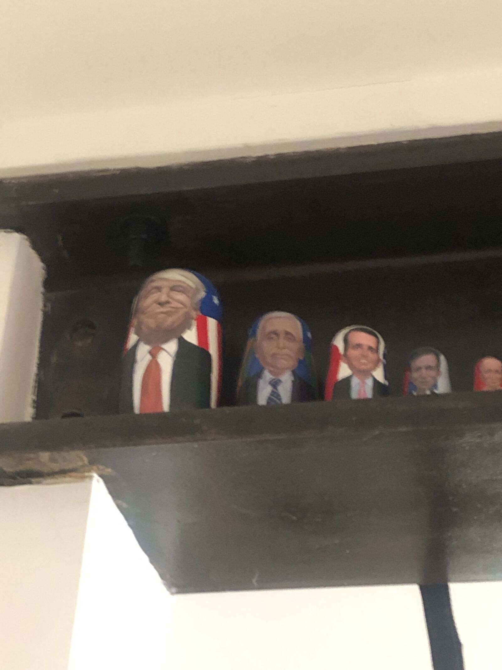 iPhone 8 back camera 3.99mm f/1.8 sample photo. Trump, putin, matryoshka photography