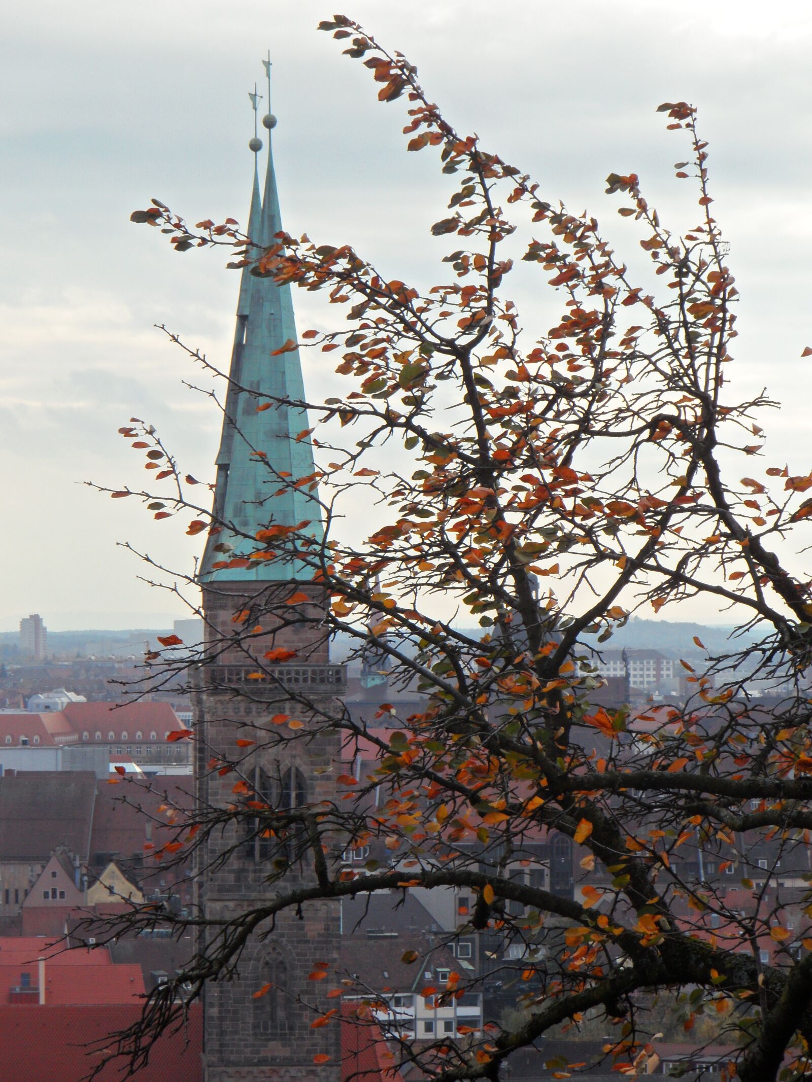 Samsung VLUU WB210, SAMSUNG WB210 sample photo. Autumn, church, steeple photography