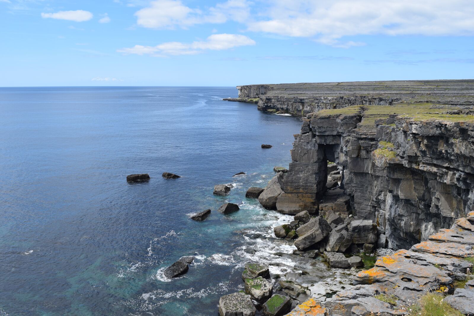 Nikon D3300 sample photo. Insimore, aran islands, cliffs photography