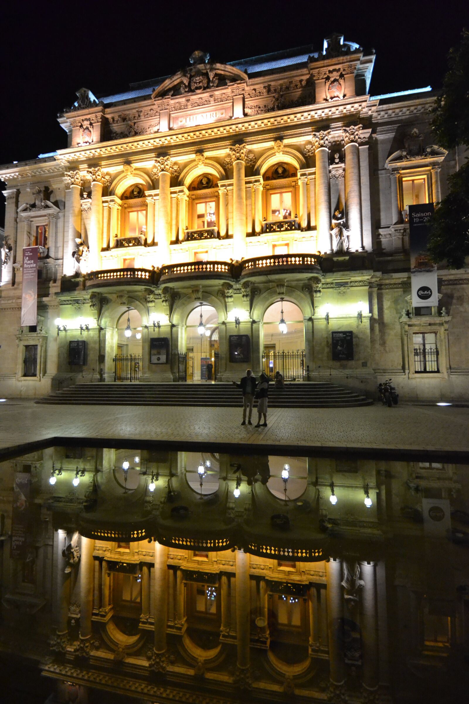 Nikon D3100 sample photo. Architecture, lyon, night photography