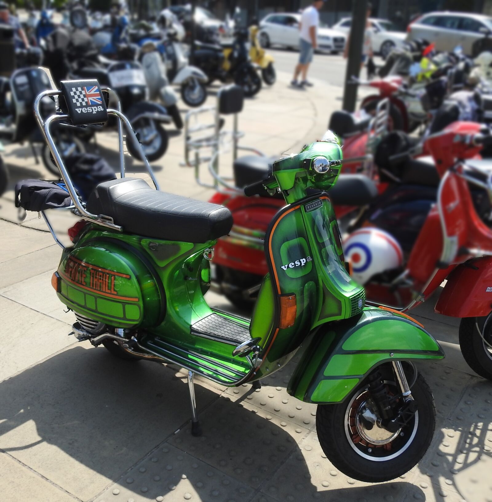 Nikon Coolpix P900 sample photo. Scooter, vespa, show photography