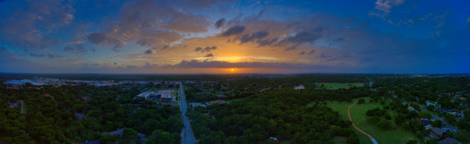 Hasselblad L1D-20c sample photo. Sunset, drone, texas sunset photography