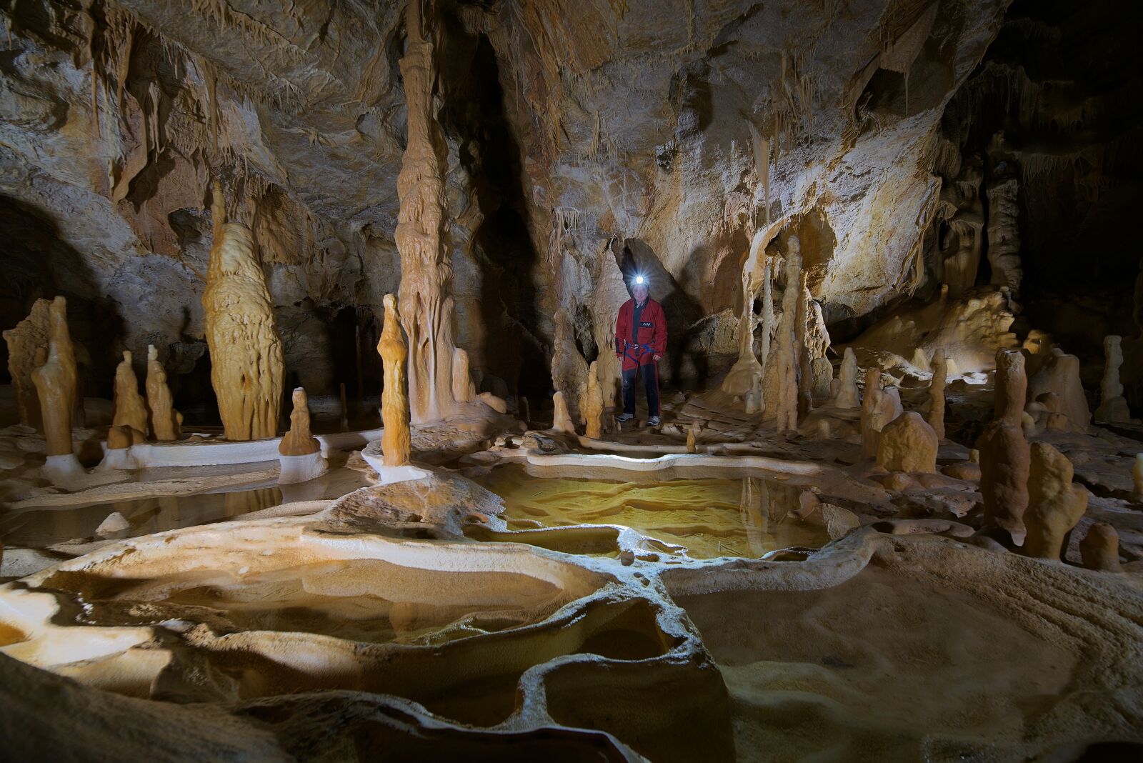 Nikon D750 sample photo. Potholing, gours, cave photography