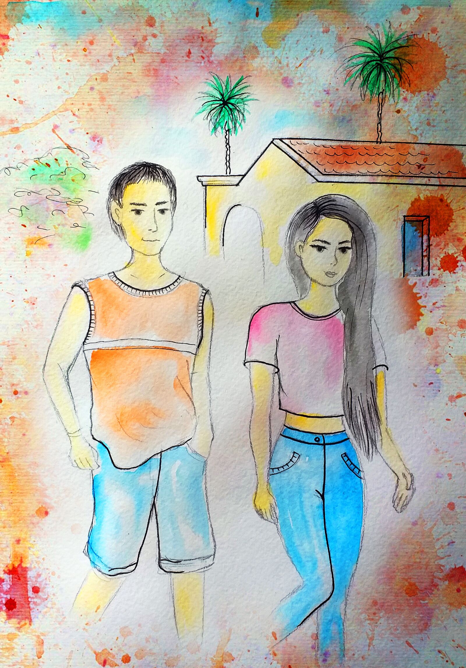 Samsung Galaxy J4+ sample photo. Teens, the argentines, couple photography